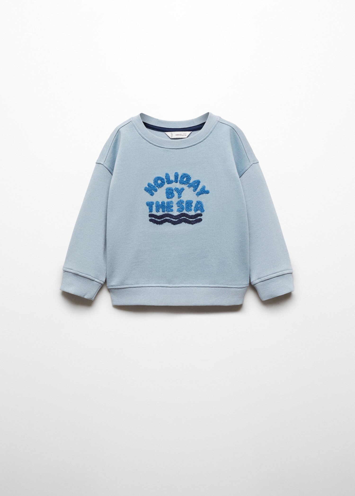 Sweat-shirt message texturé - Article sans modèle