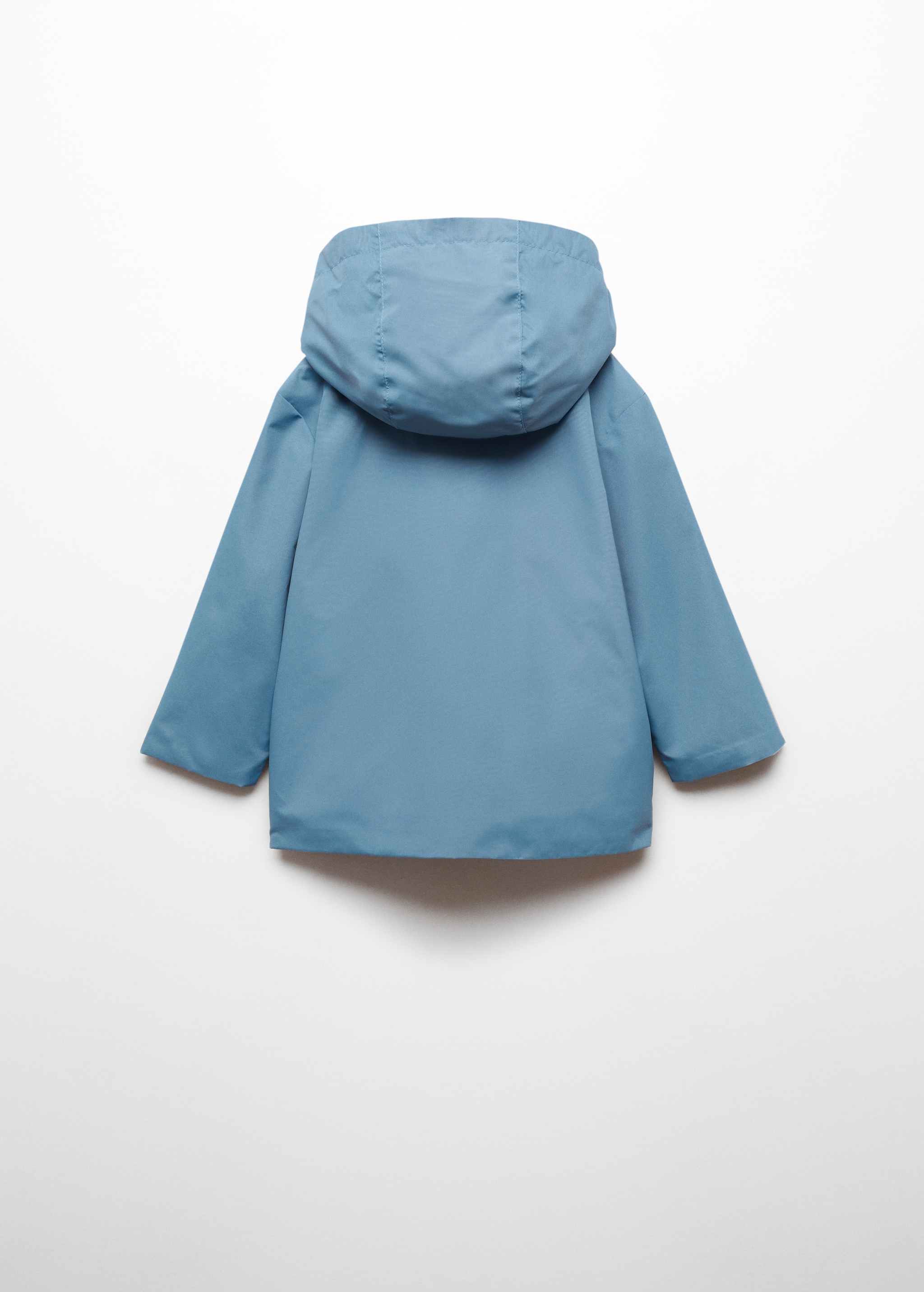 Hooded parka with pocket - Reverse of the article