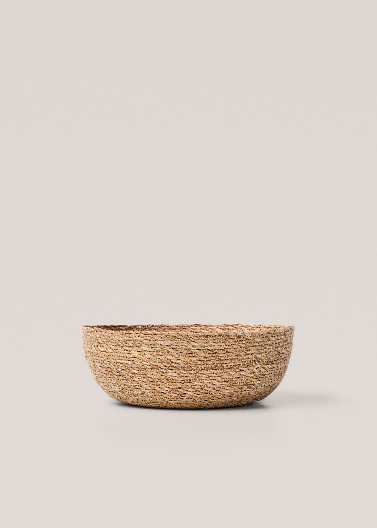 Round natural fibre basket 30x10cm - Article without model