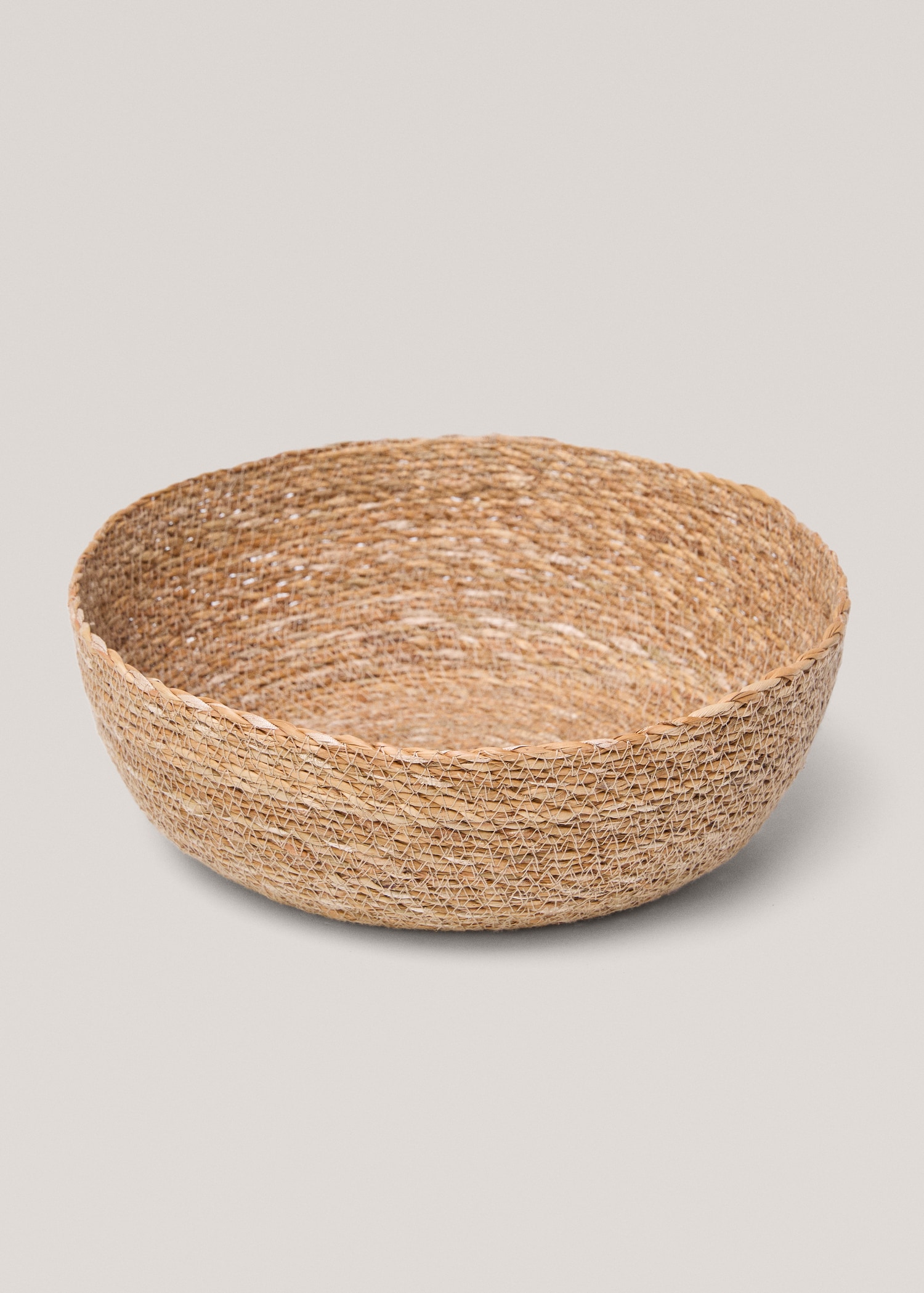 Round natural fibre basket 30x10cm - Details of the article 2