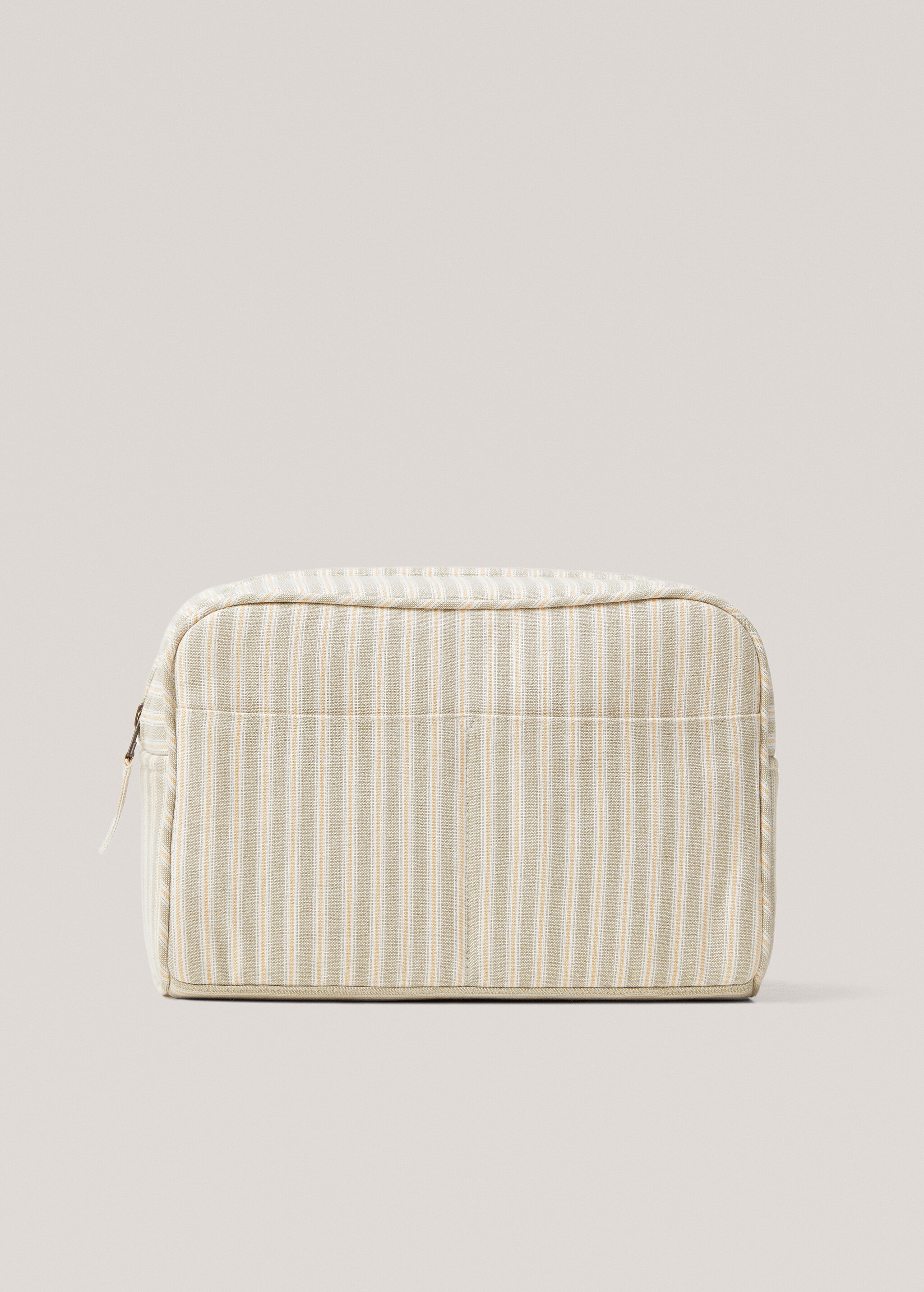 Striped cotton toiletry bag - Article without model