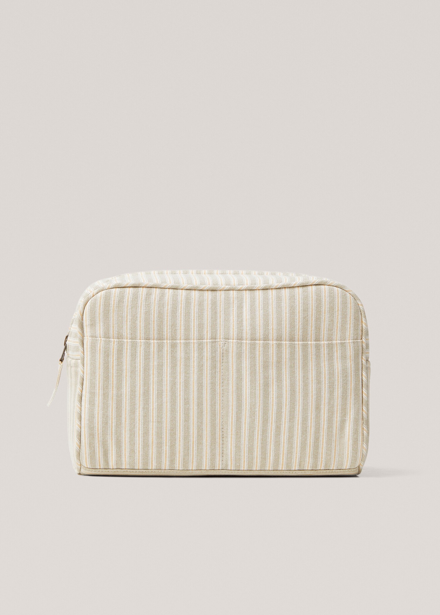 Striped cotton toiletry bag - Article without model