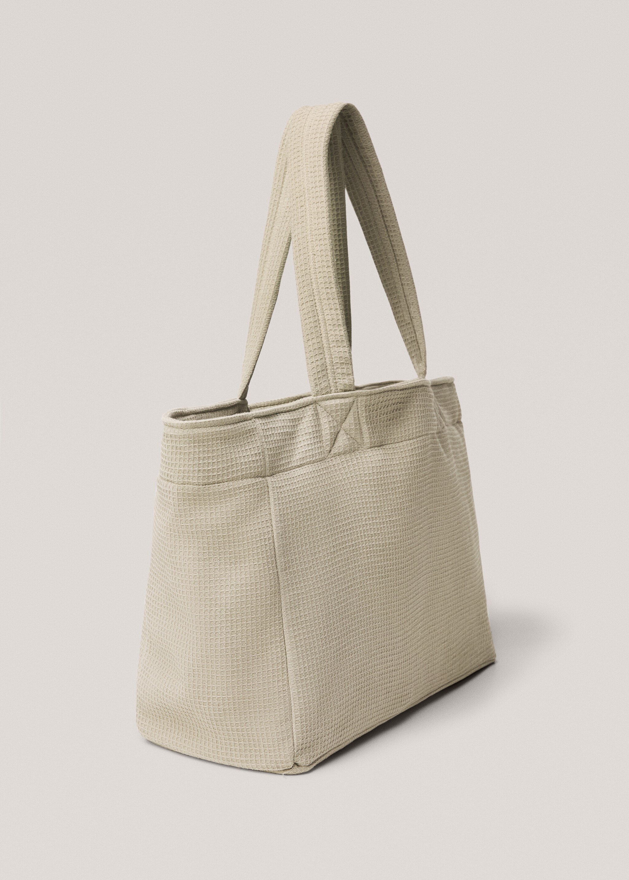 Cotton waffle tote bag - Details of the article 1