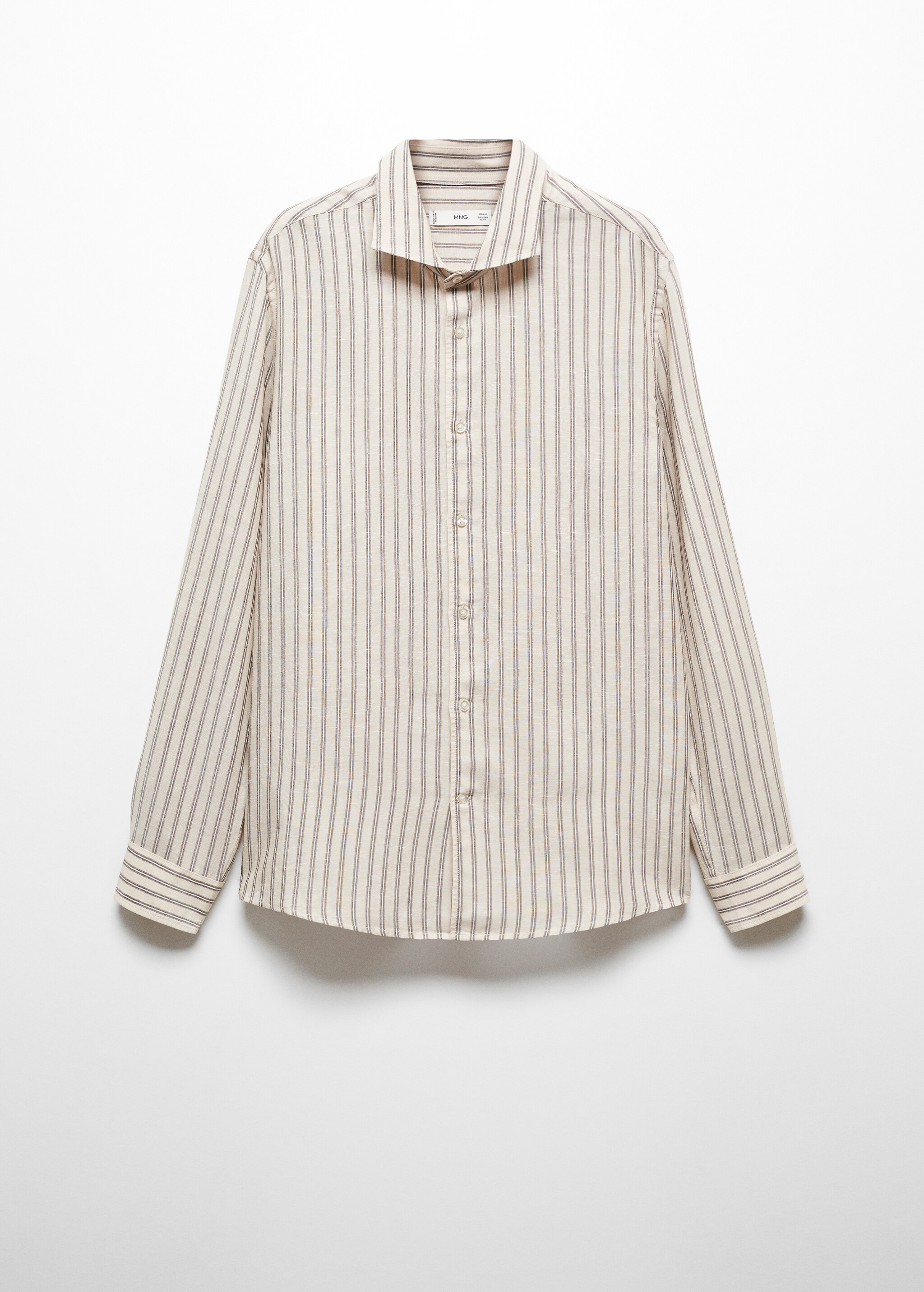 Linen Tencel-blend striped shirt - Article without model