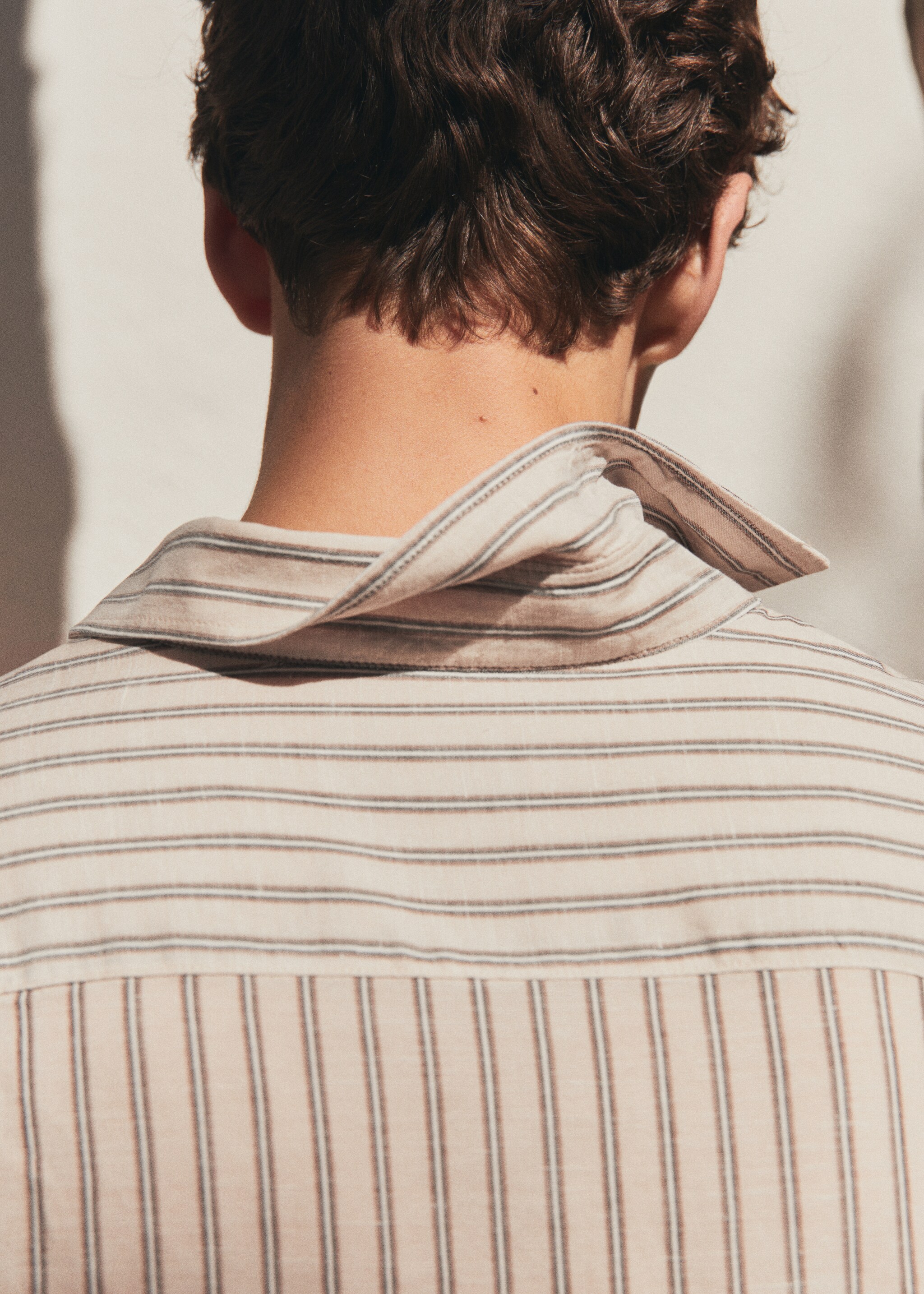 Linen Tencel-blend striped shirt - Details of the article 9