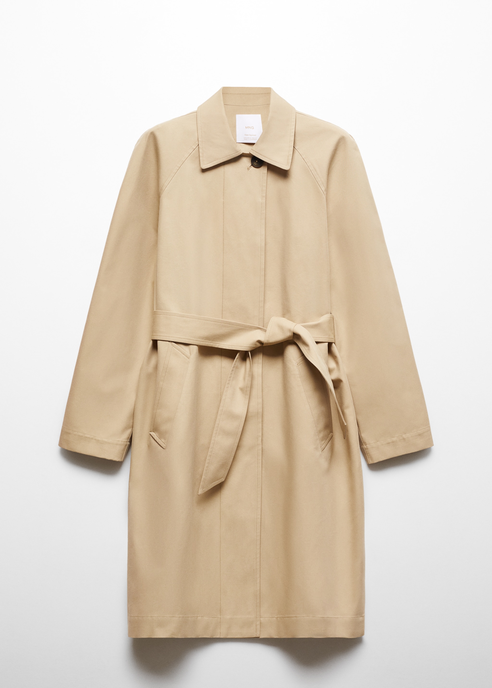 Cotton trench coat with belt - Article without model