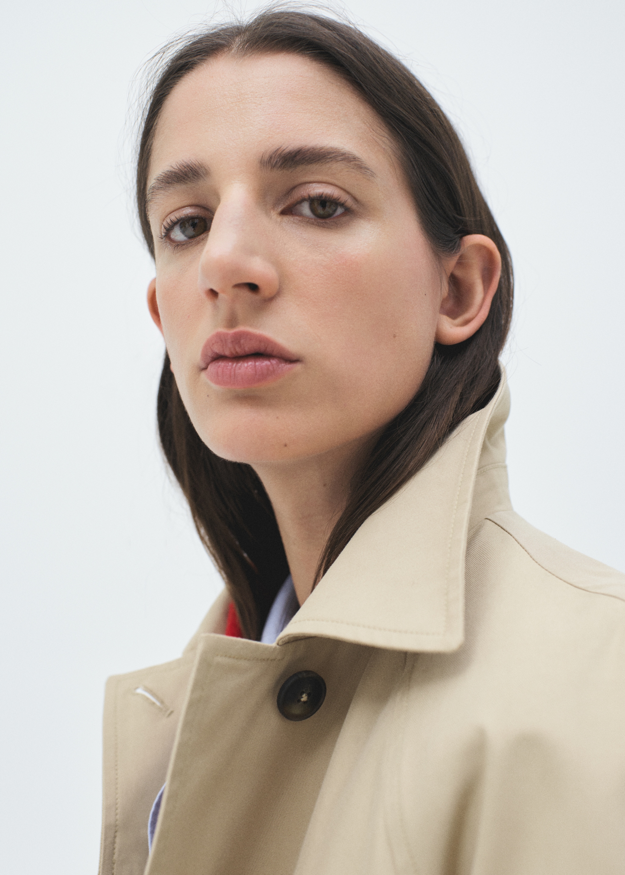 Cotton trench coat with belt - Details of the article 9