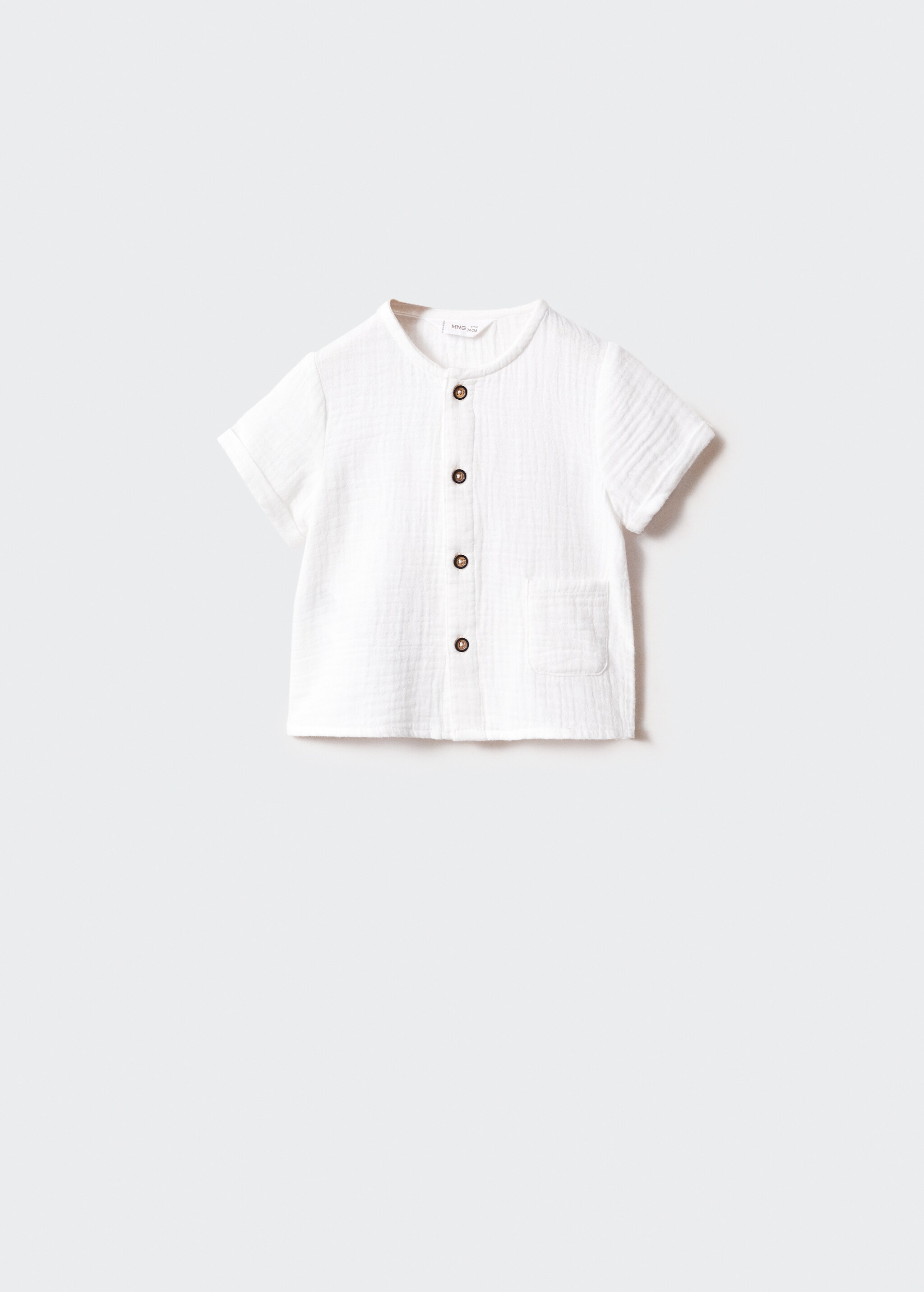 Buttoned cotton shirt - Article without model