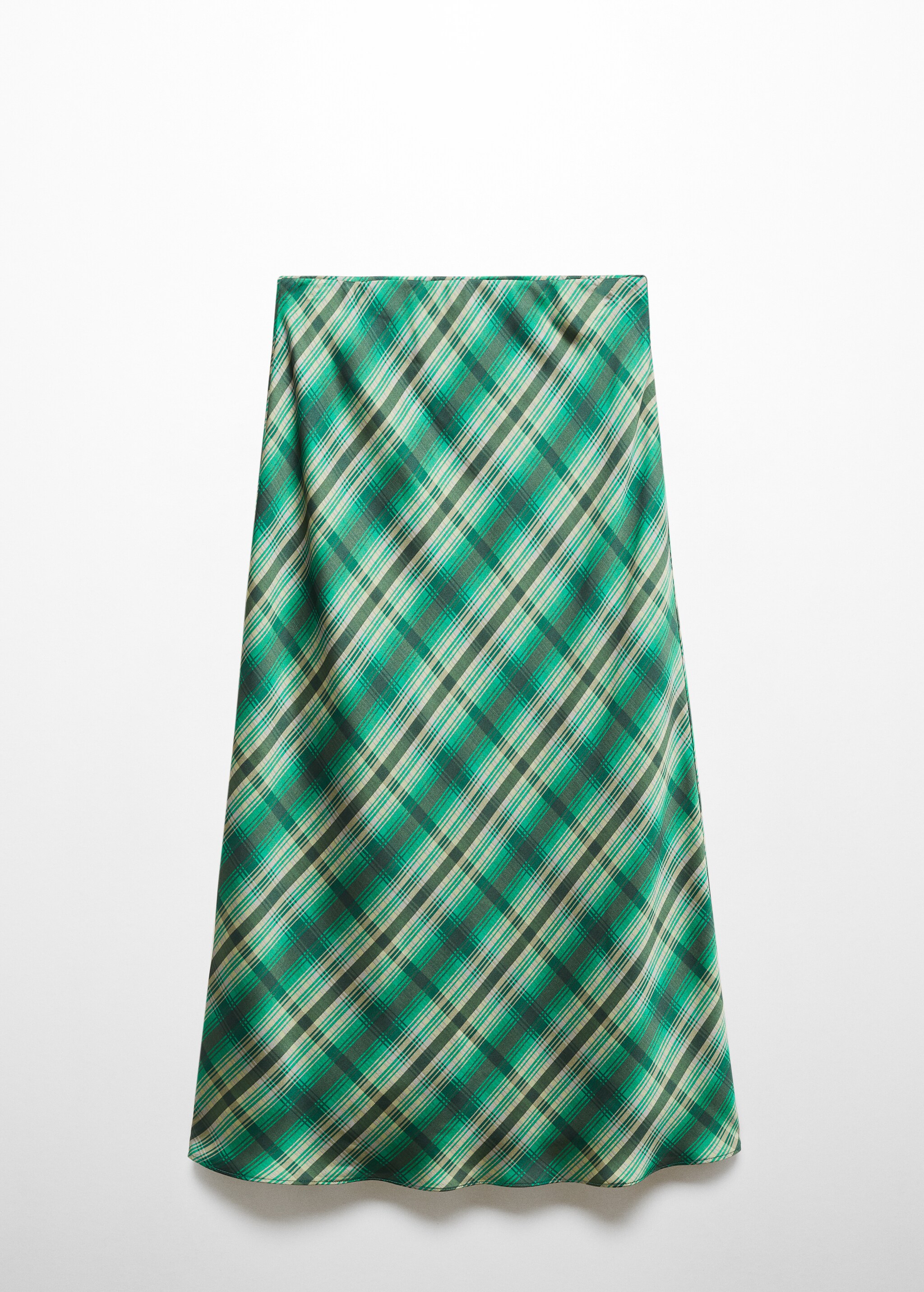 Satin check skirt - Article without model