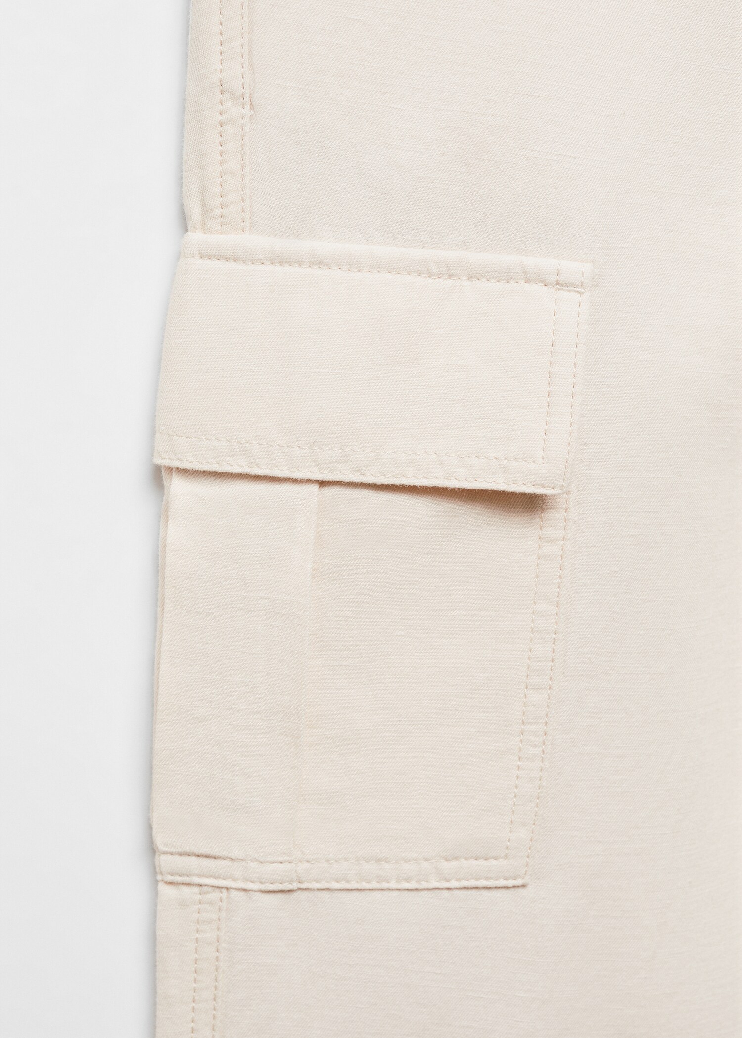 Pantalón algodón lino cargo - Detalle del artículo 8