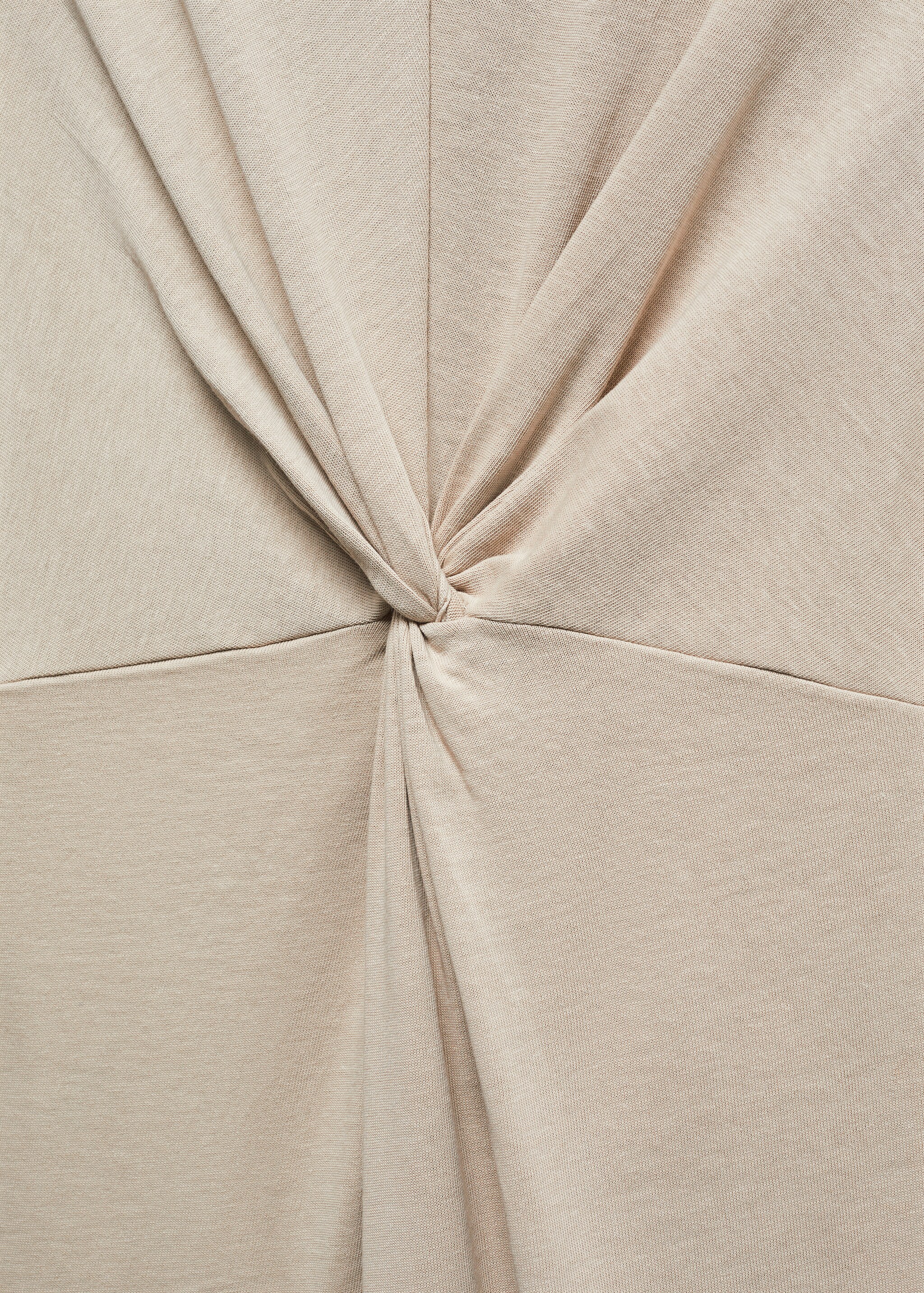 Knotted cotton dress - Details of the article 8