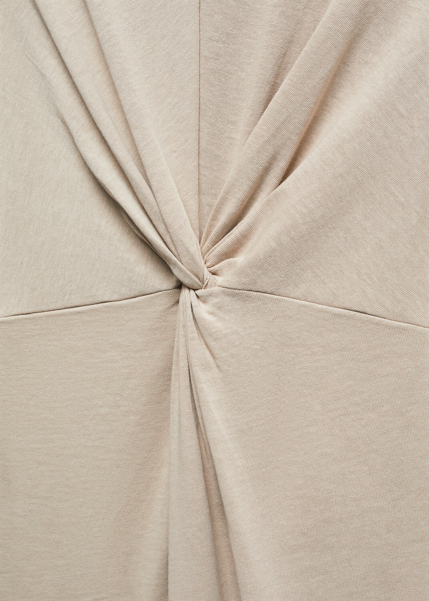 Knotted cotton dress - Details of the article 8