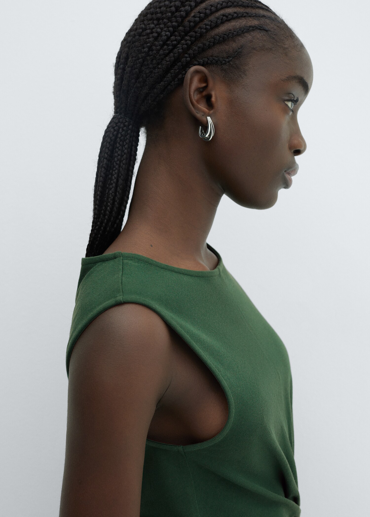 Knotted cotton dress - Details of the article 1