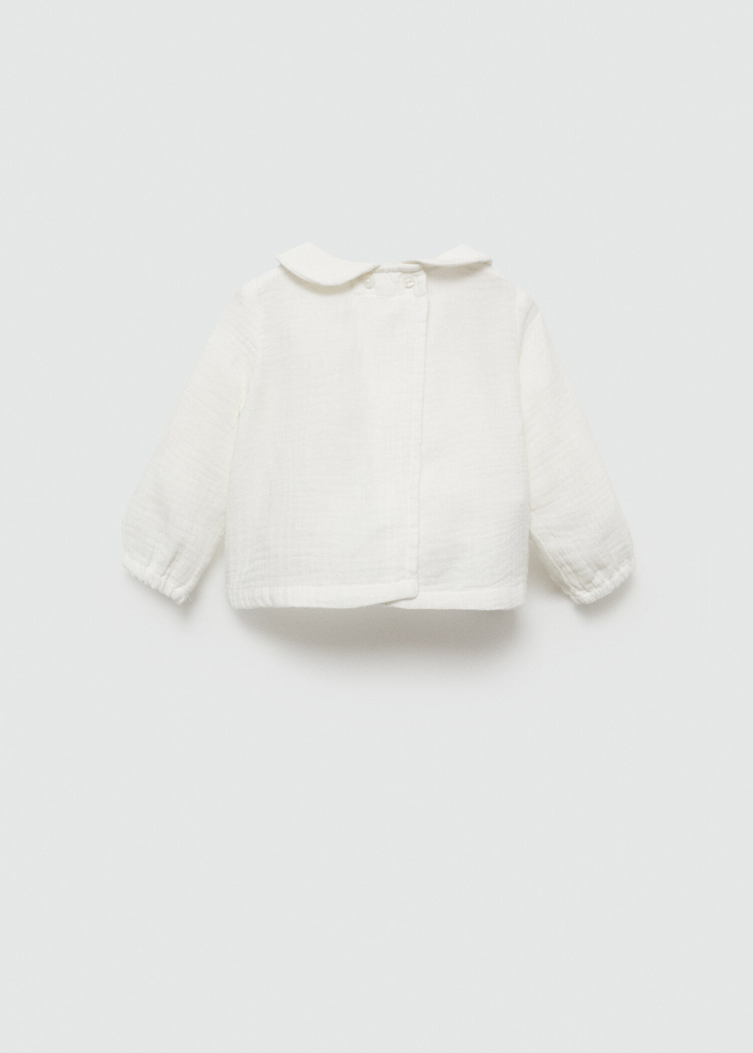 Cheesecloth cotton blouse - Reverse of the article
