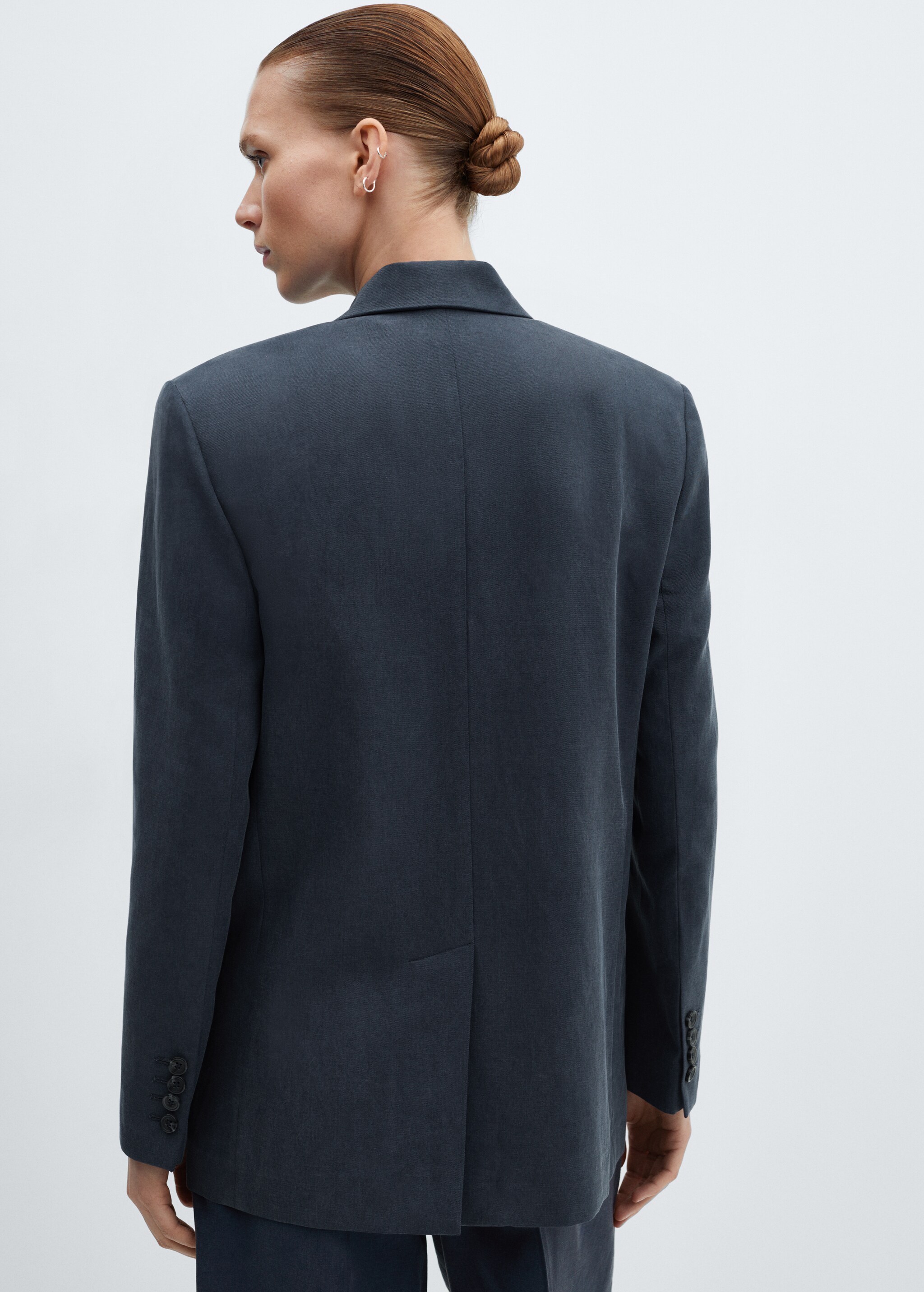 Structured lyocell jacket - Reverse of the article