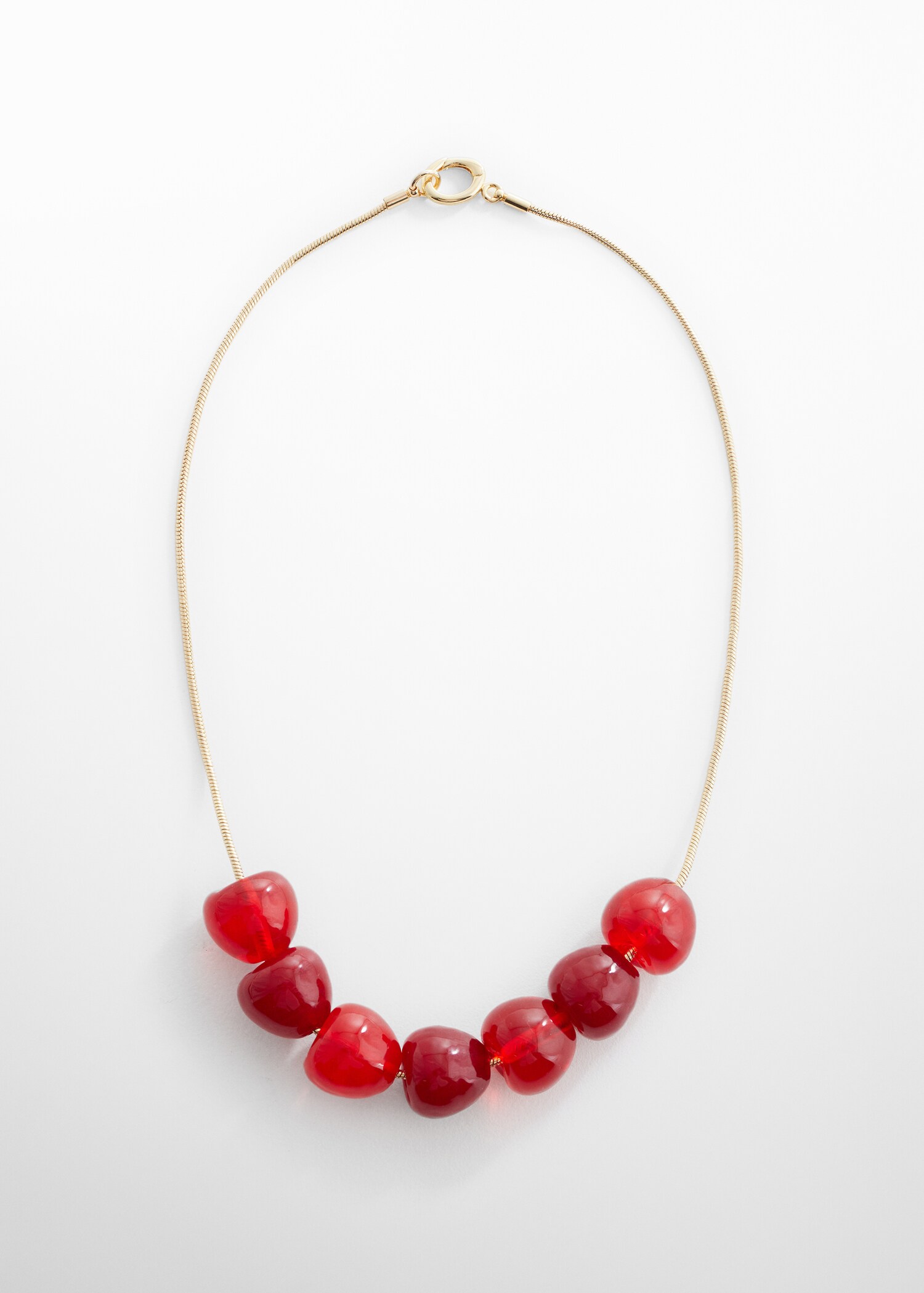 Collier pendentif cerise - Article sans modèle