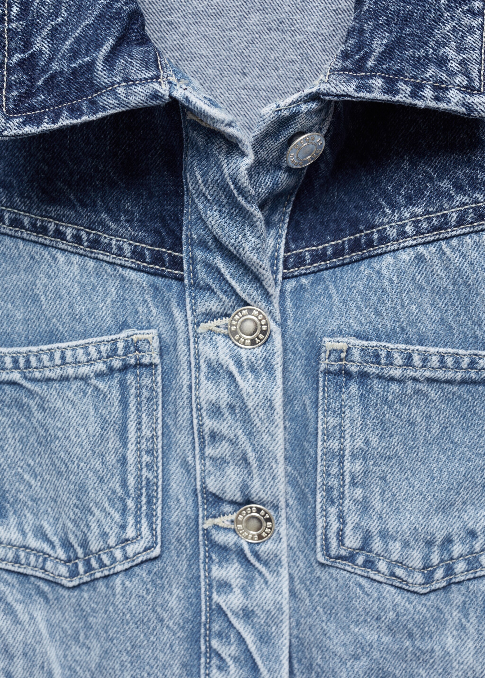 Two-tone denim jacket - Details of the article 8