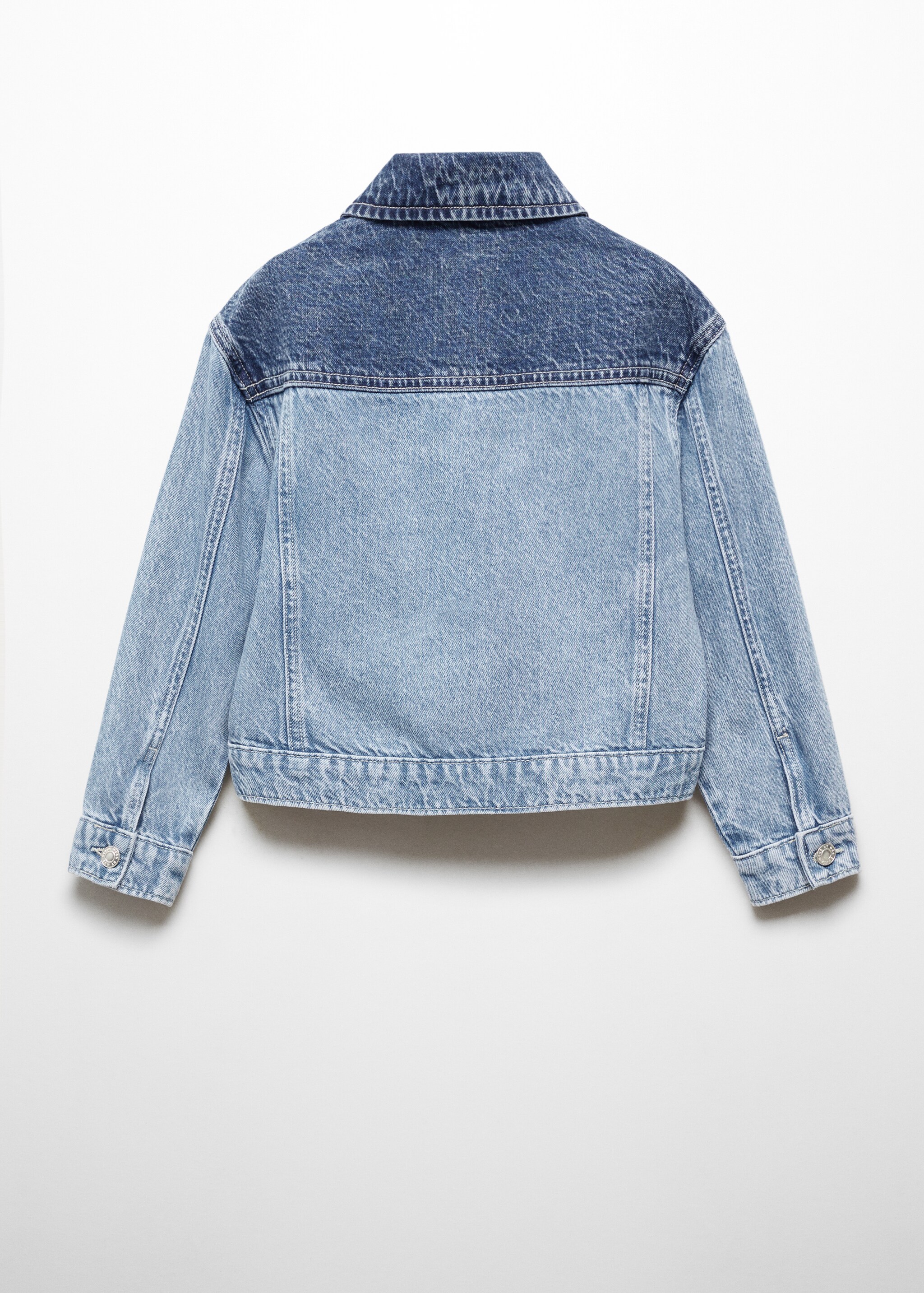 Two-tone denim jacket - Reverse of the article
