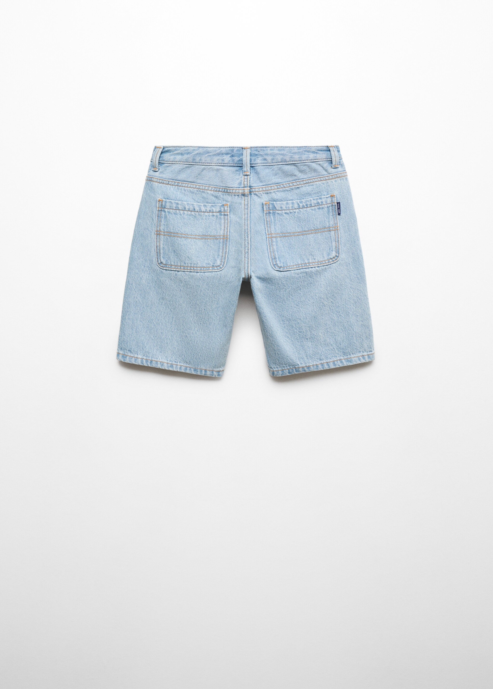 Cotton denim shorts - Reverse of the article