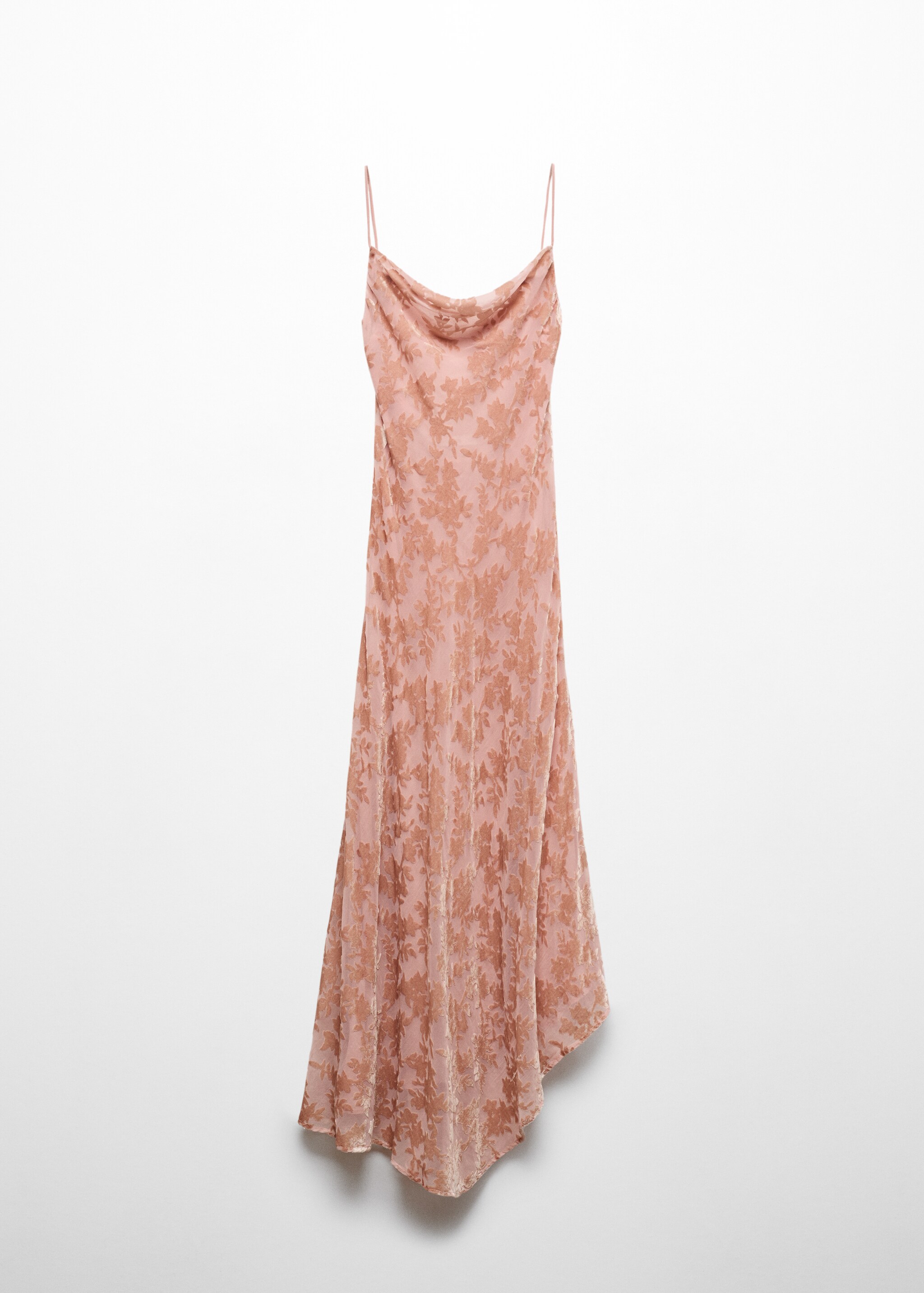 Asymmetrisches Kleid mit drapiertem Ausschnitt - Artikel ohne Model