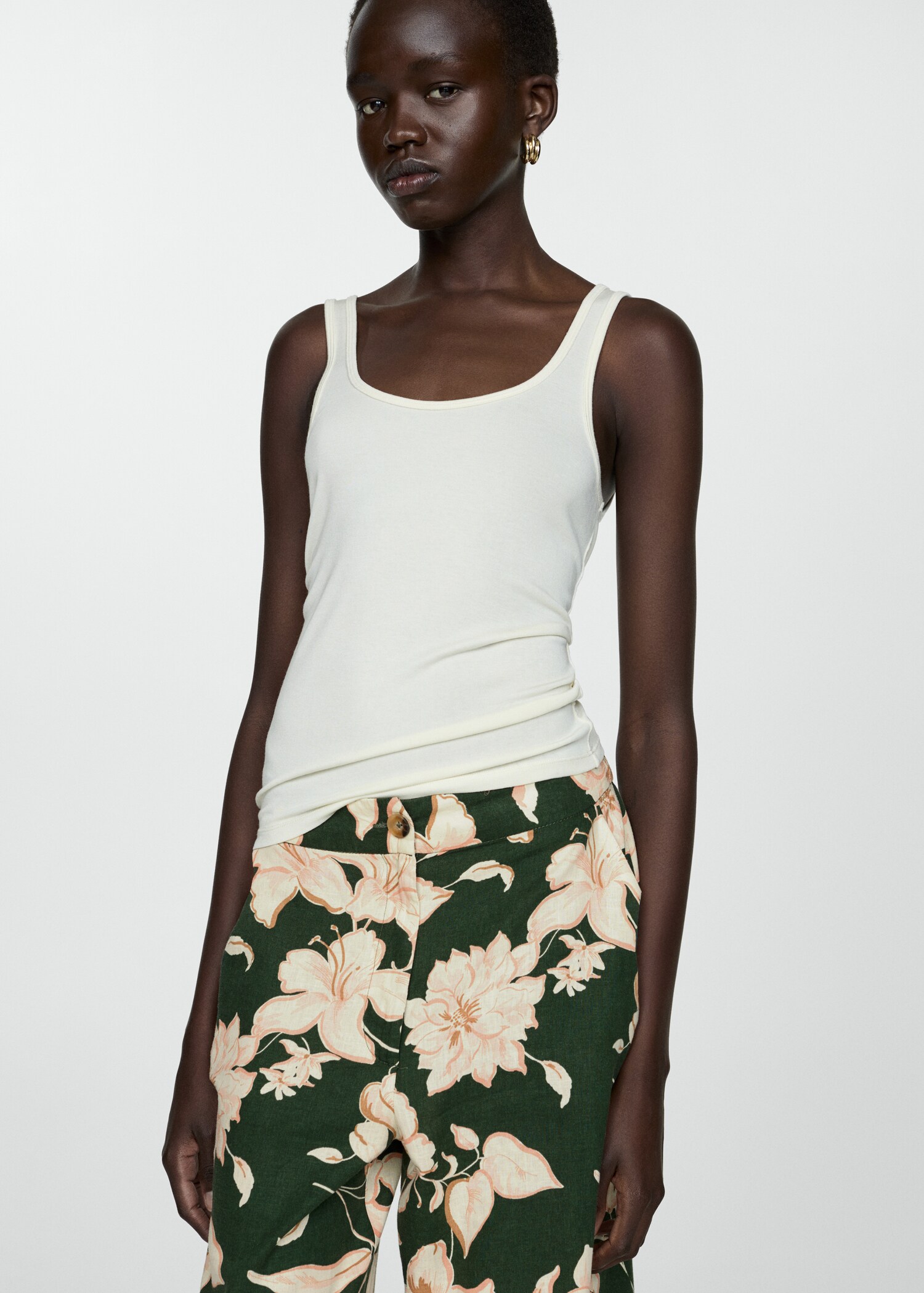 Flower print pants - Details of the article 2