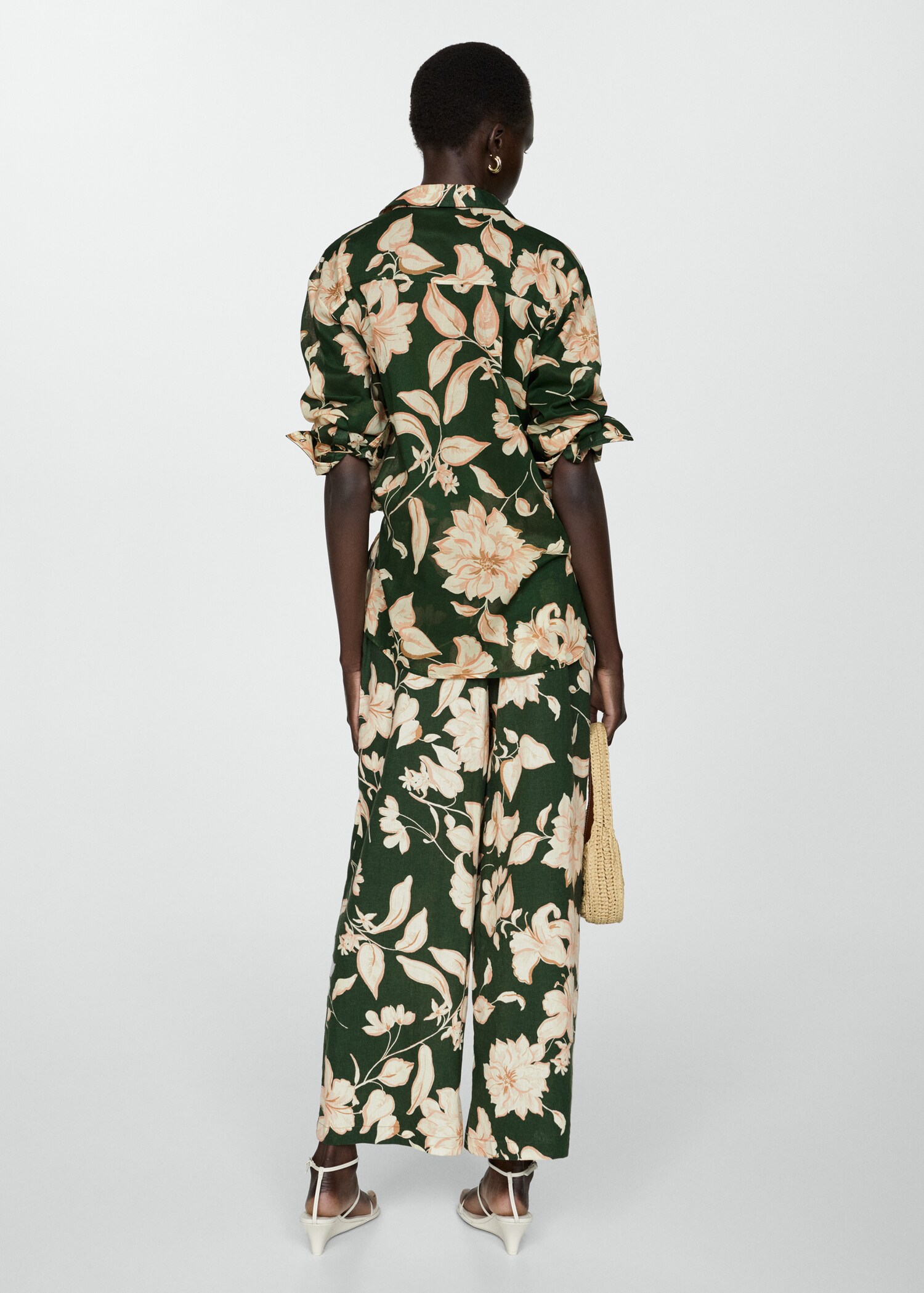 Flower print pants - Reverse of the article