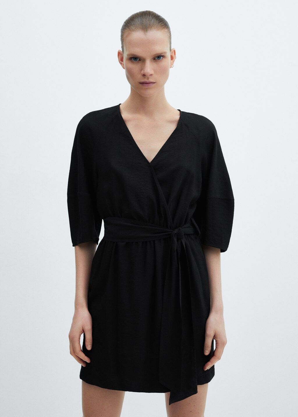 Bow wrap dress