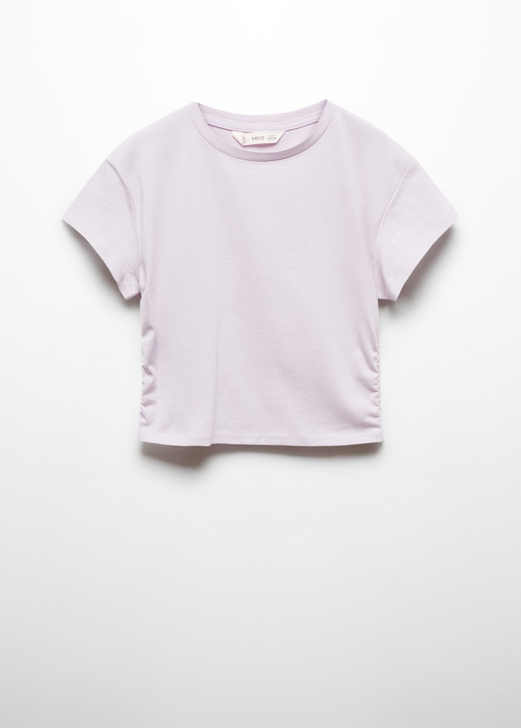 Cotton t-shirt with pucker detail - Article without model
