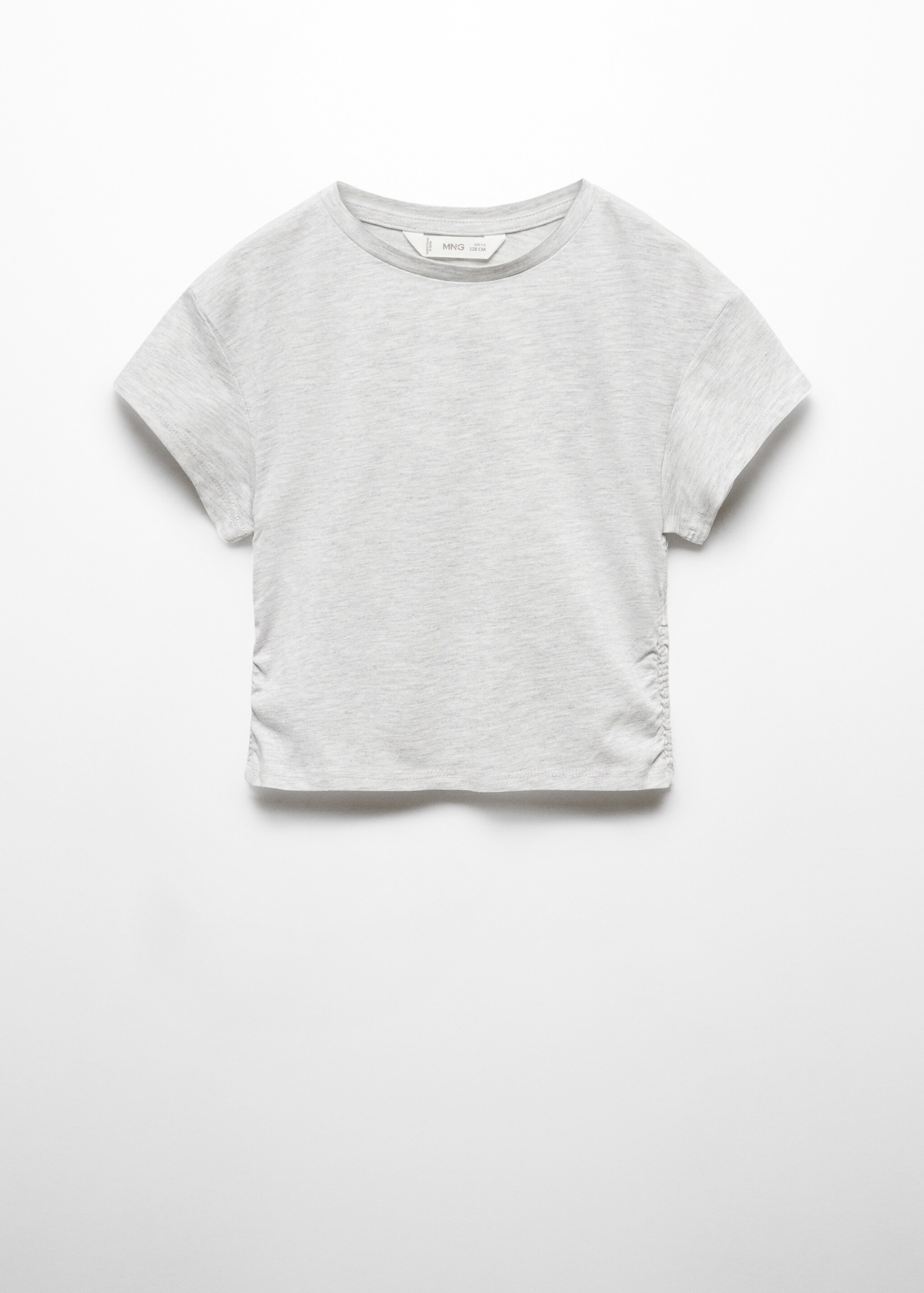 Cotton t-shirt with pucker detail - Article without model