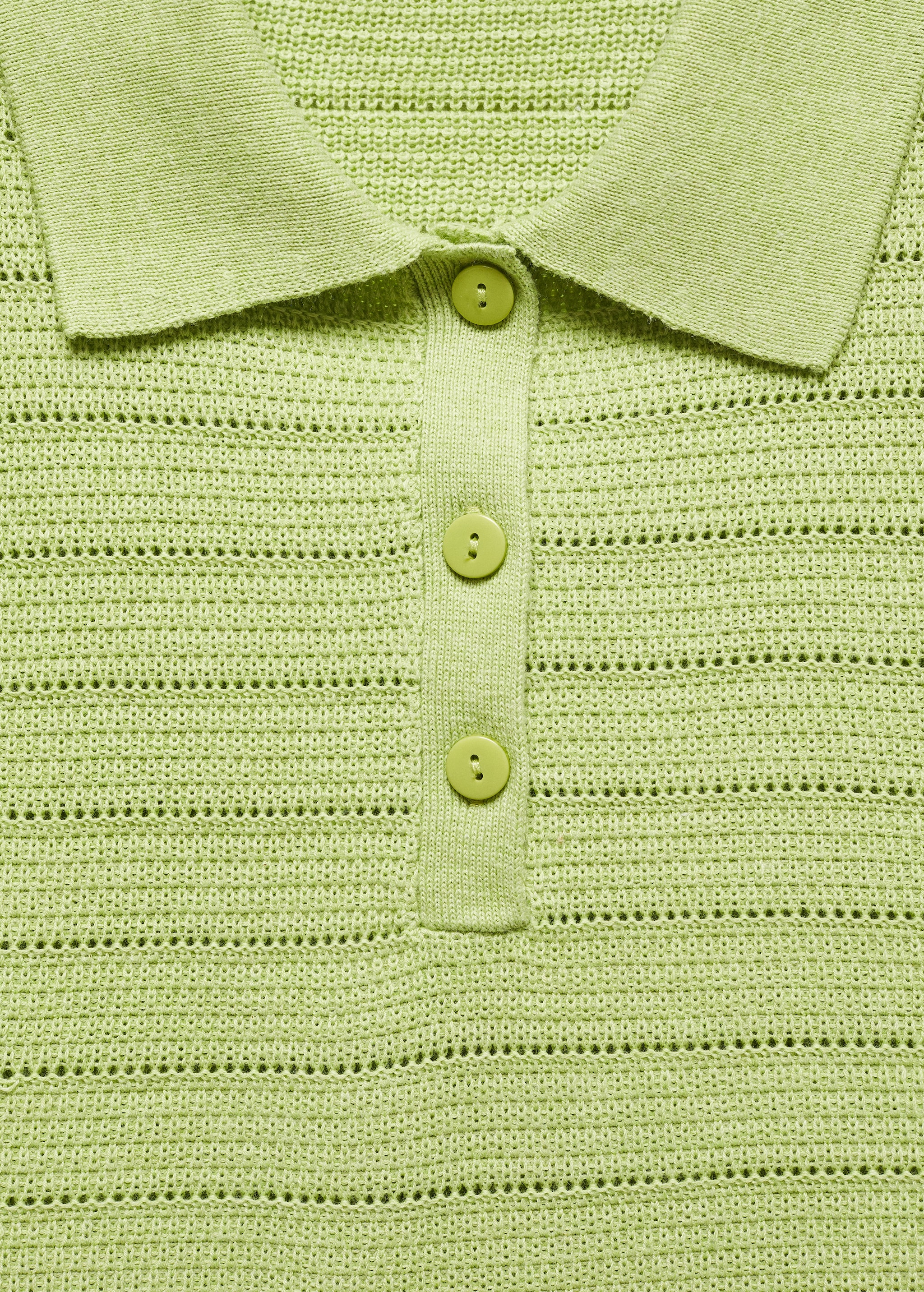 Short sleeve polo neck jumper - Details of the article 8