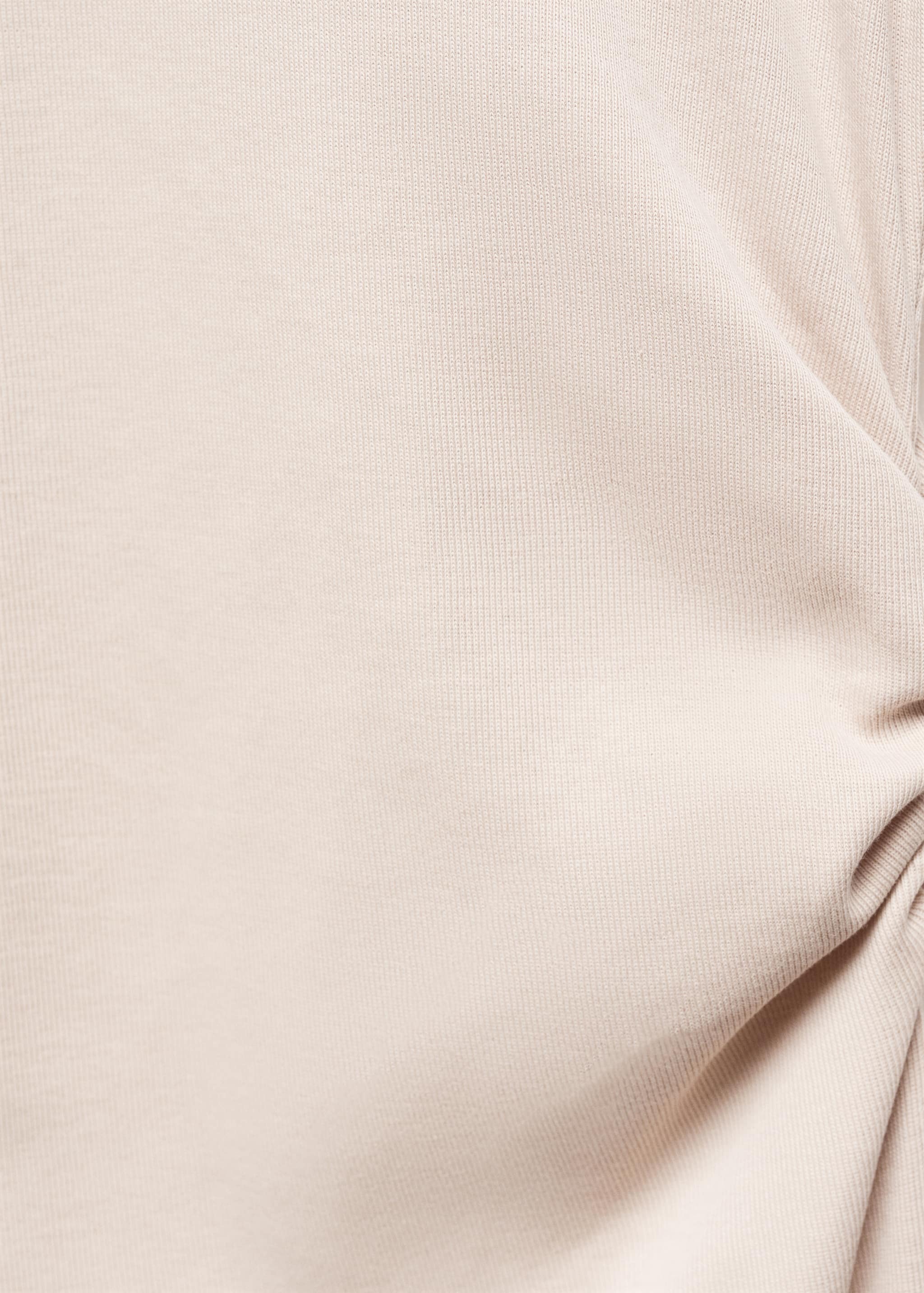 100% cotton draped dress - Details of the article 8