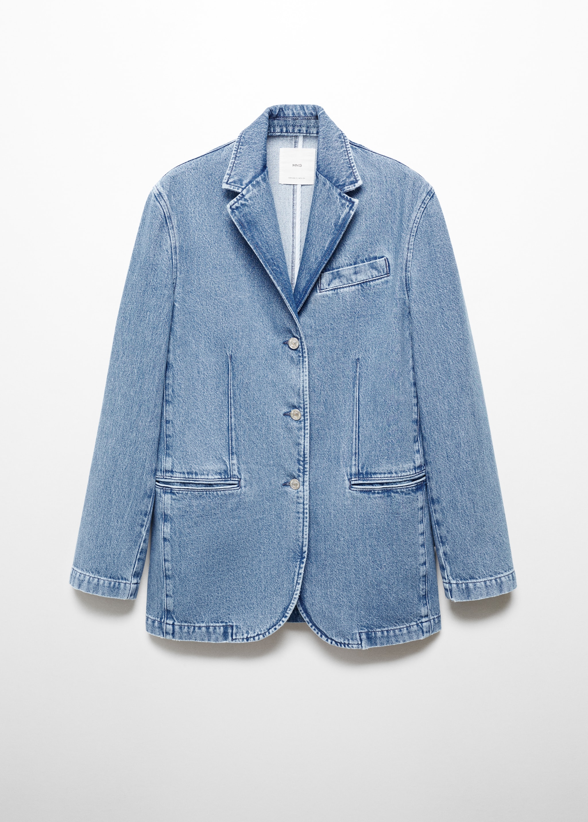 Denim jacket with buttons - Article without model