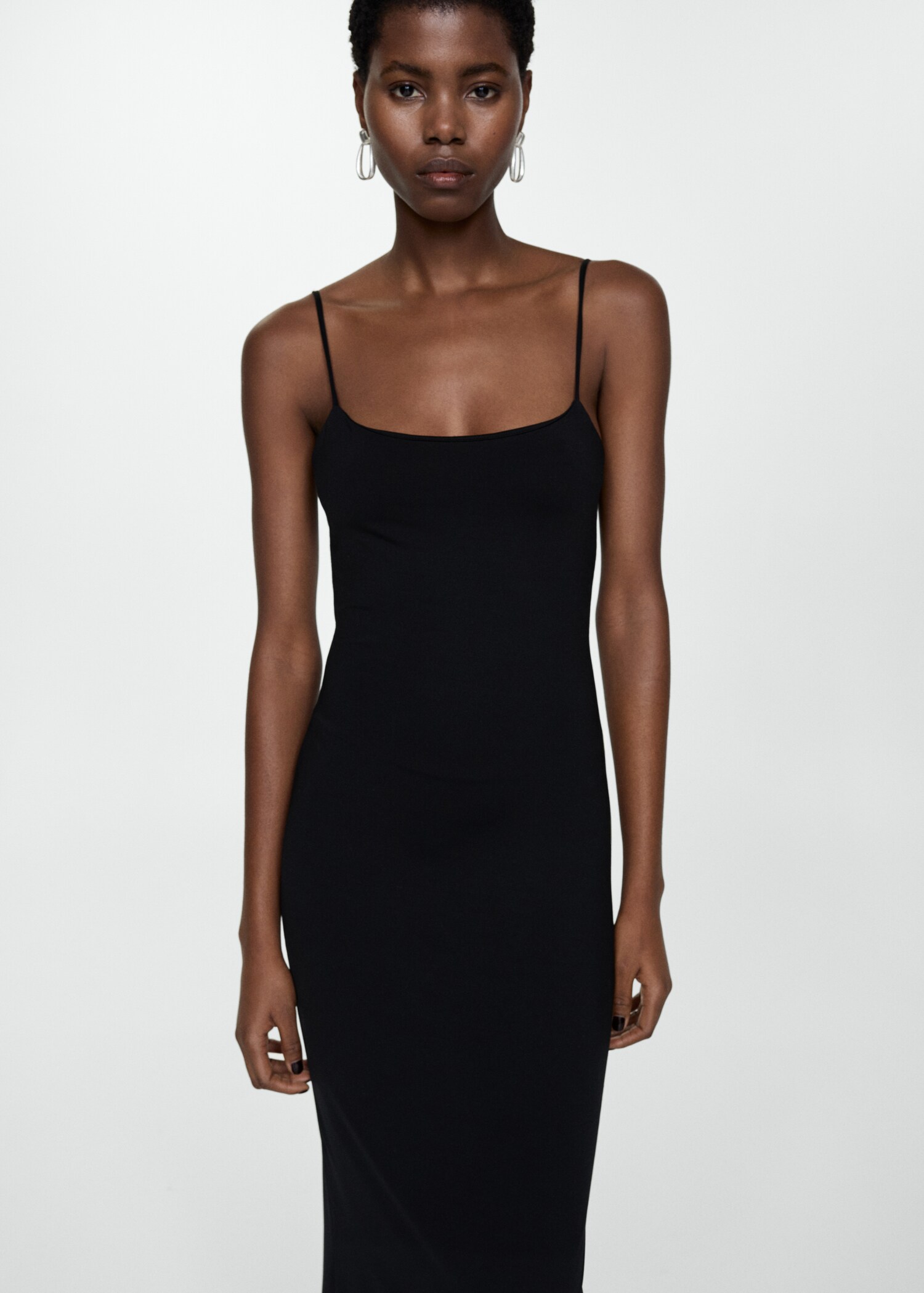Long fitted dress - Medium plane
