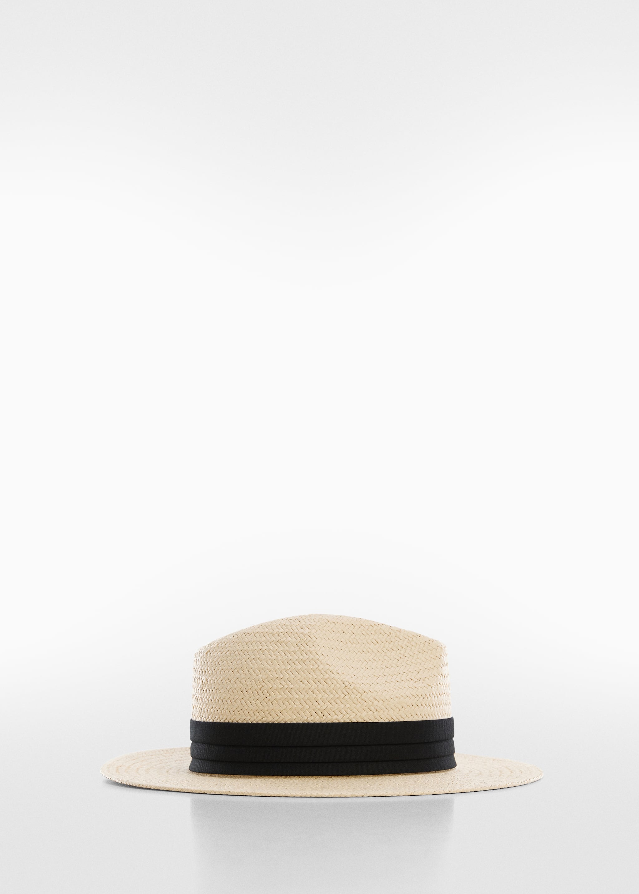Natural fibre ribbon hat  - Изделие без модели
