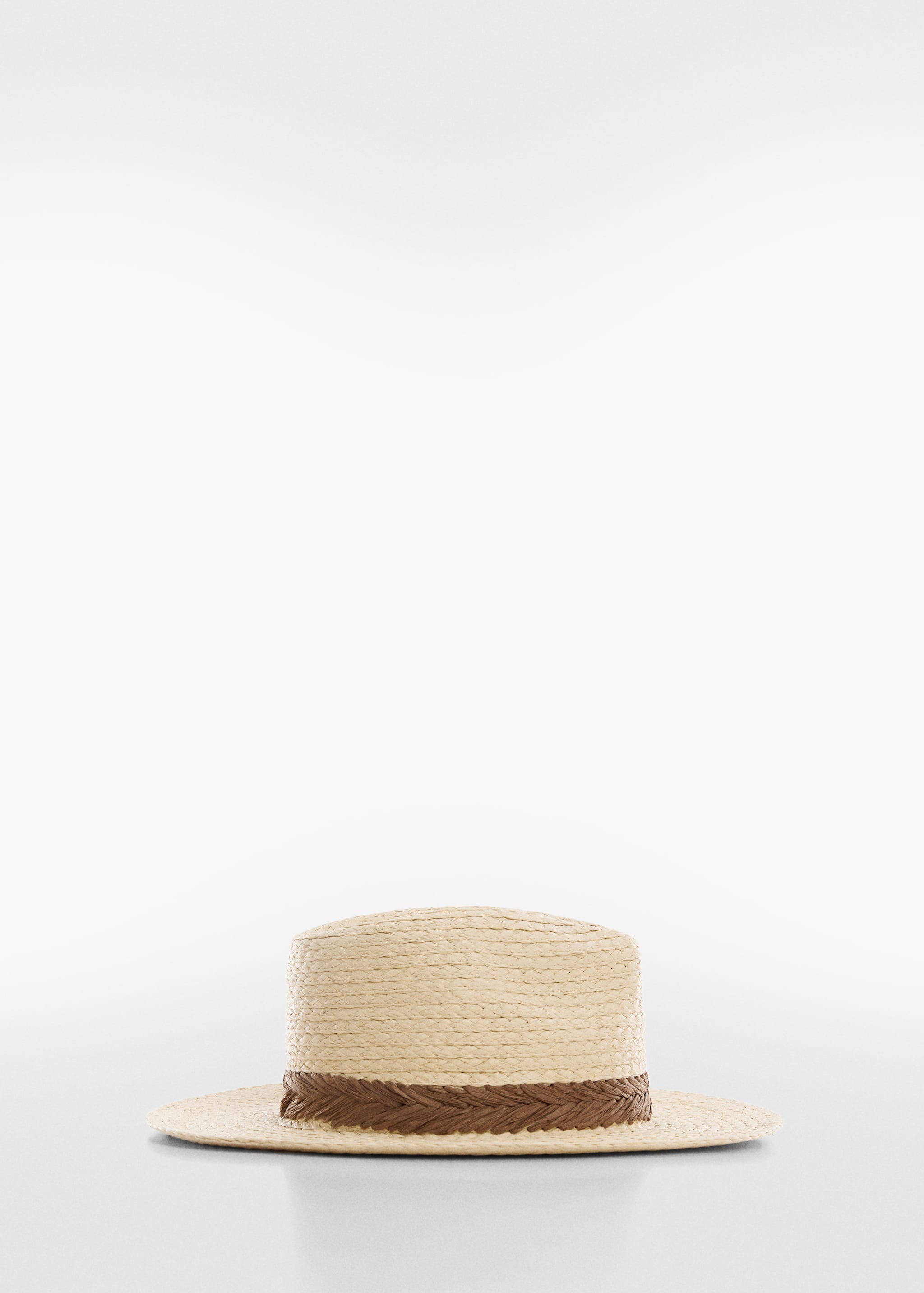Плетеная шляпа с лентой - Изделие без модели