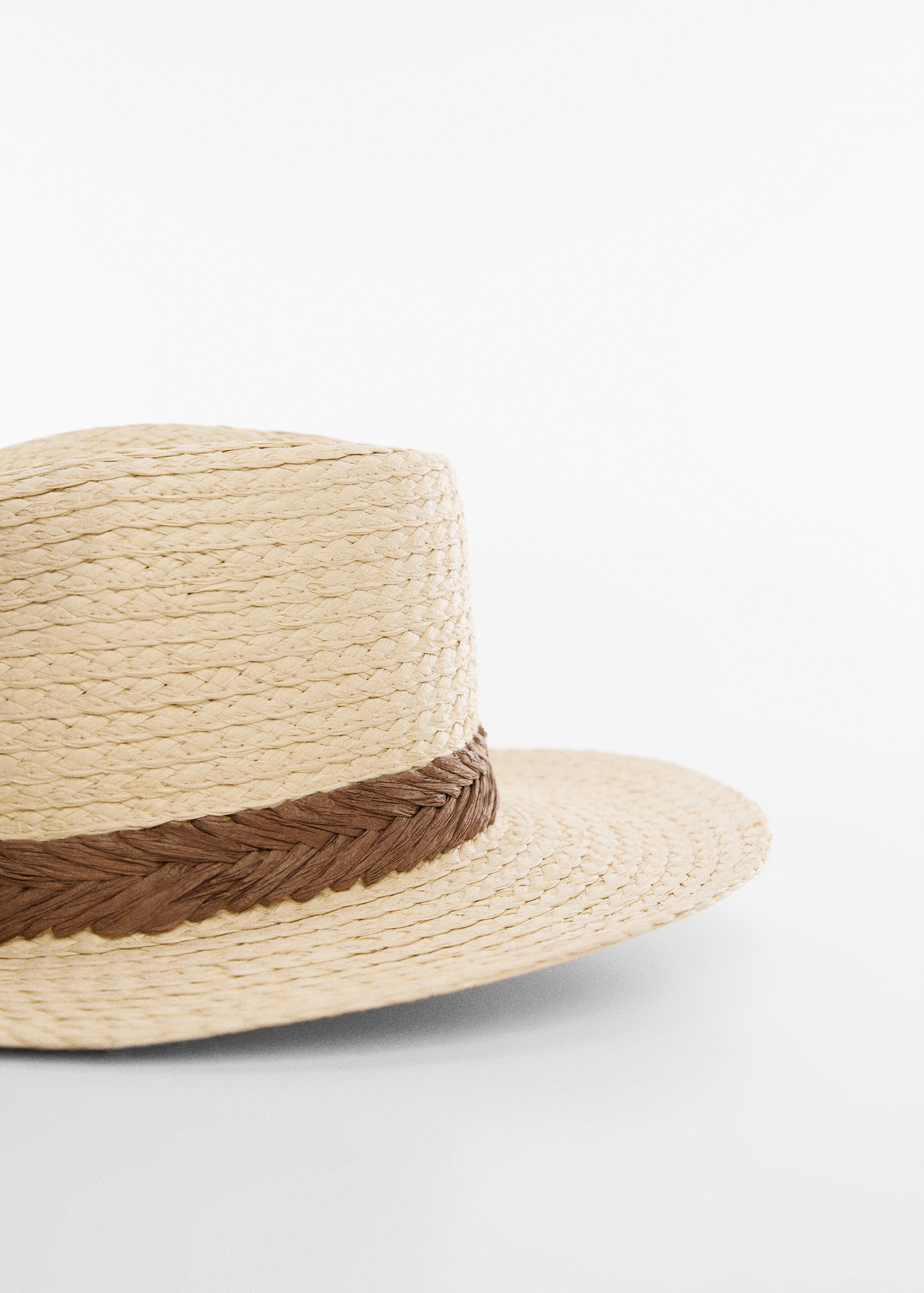Плетеная шляпа с лентой - Деталь изделия 1