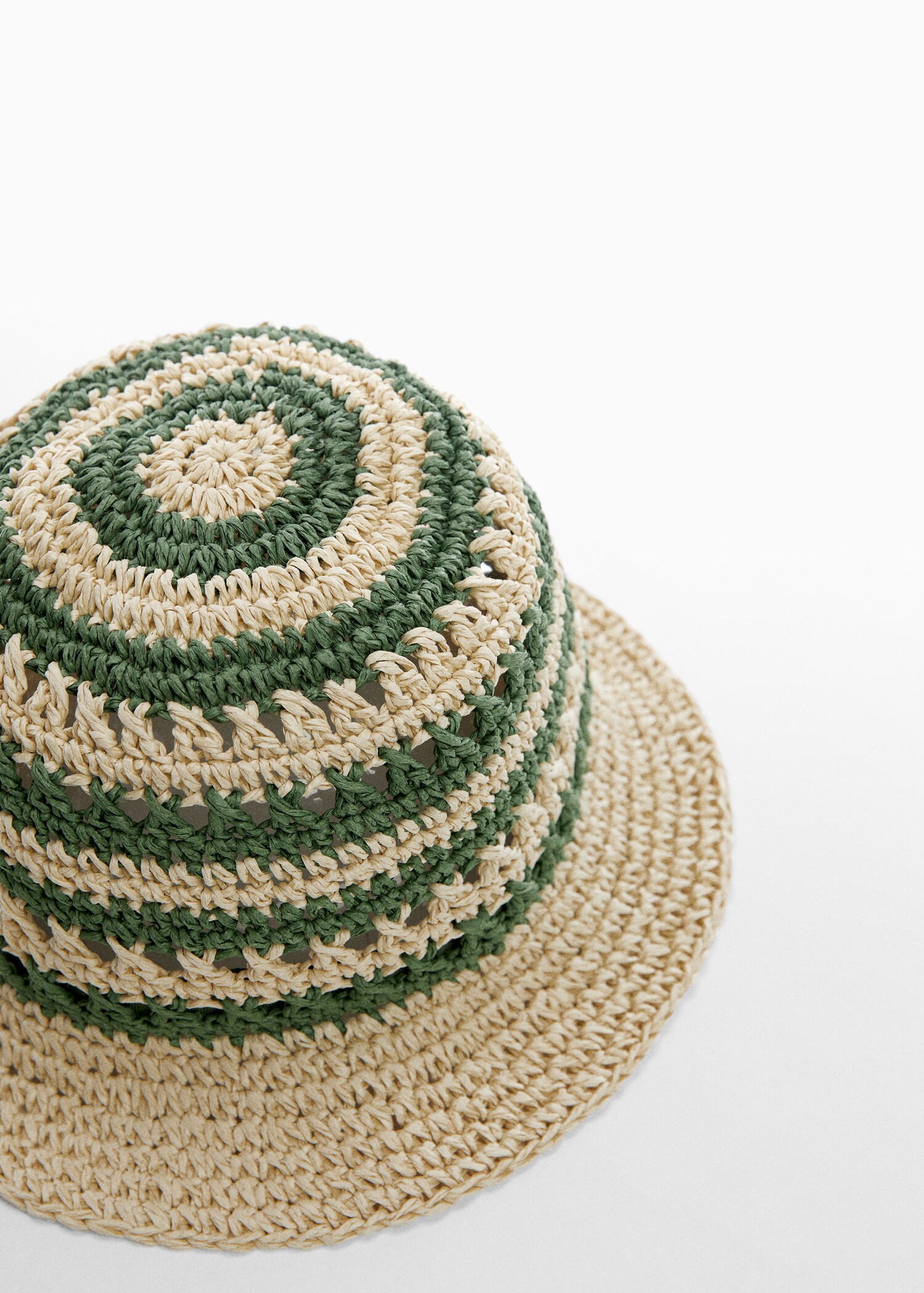 Natural fibre bucket hat - Medium plane