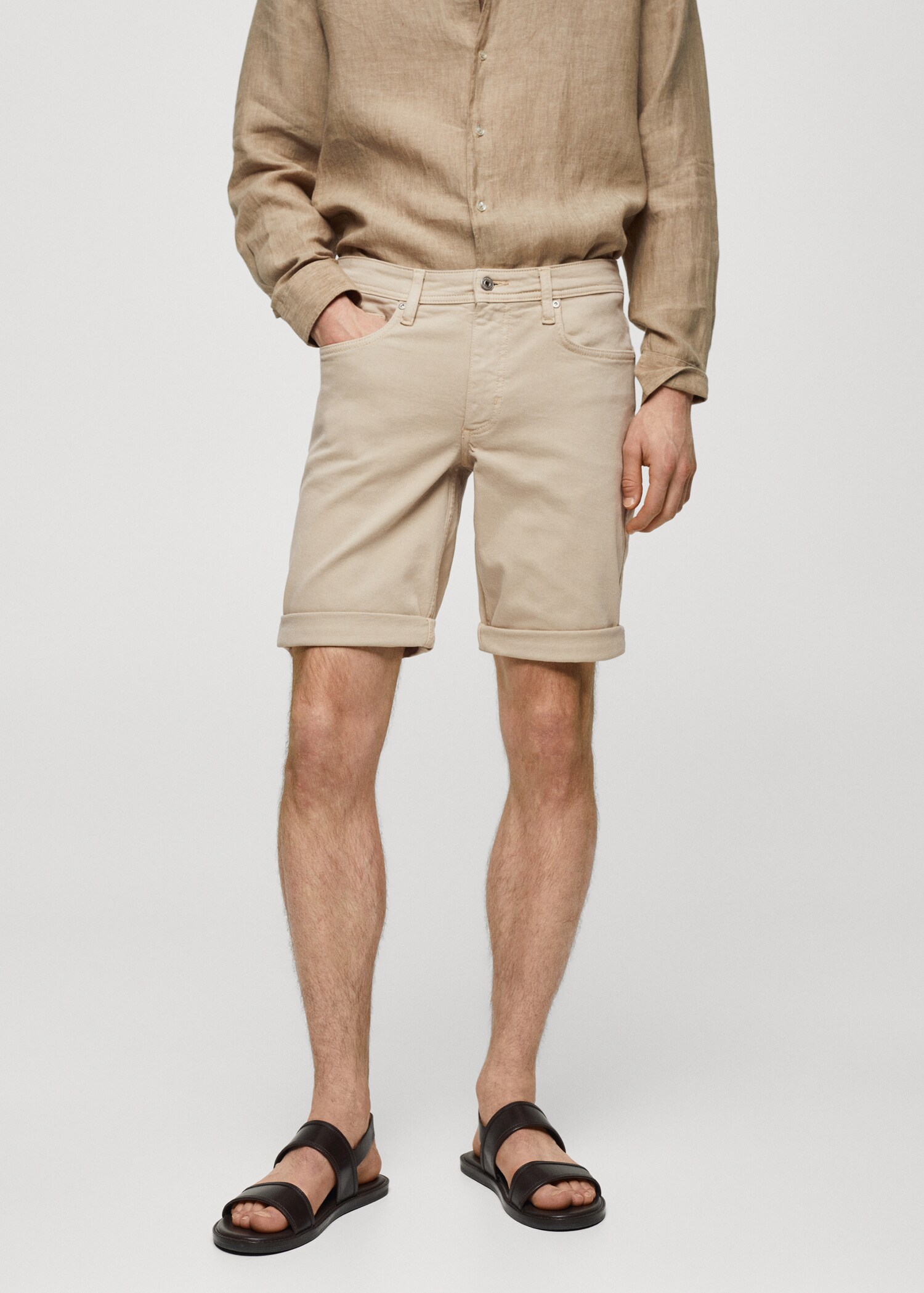 Bermuda en jean slim fit - Plan moyen
