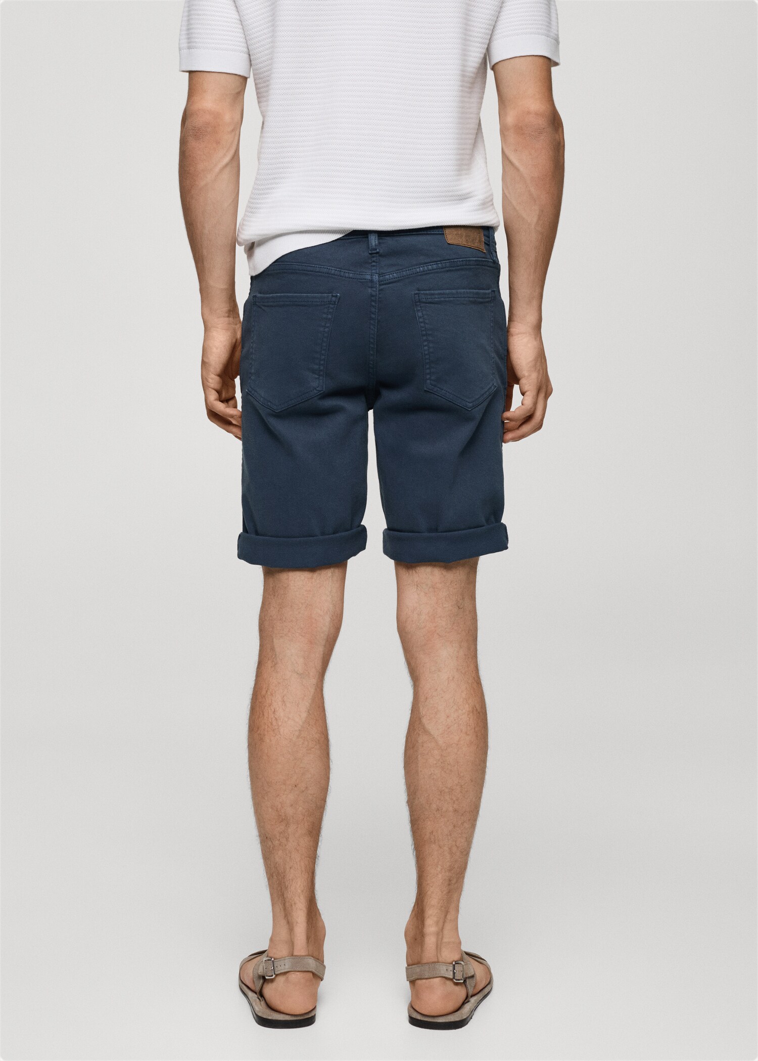 Bermuda en jean slim fit - Verso de l’article