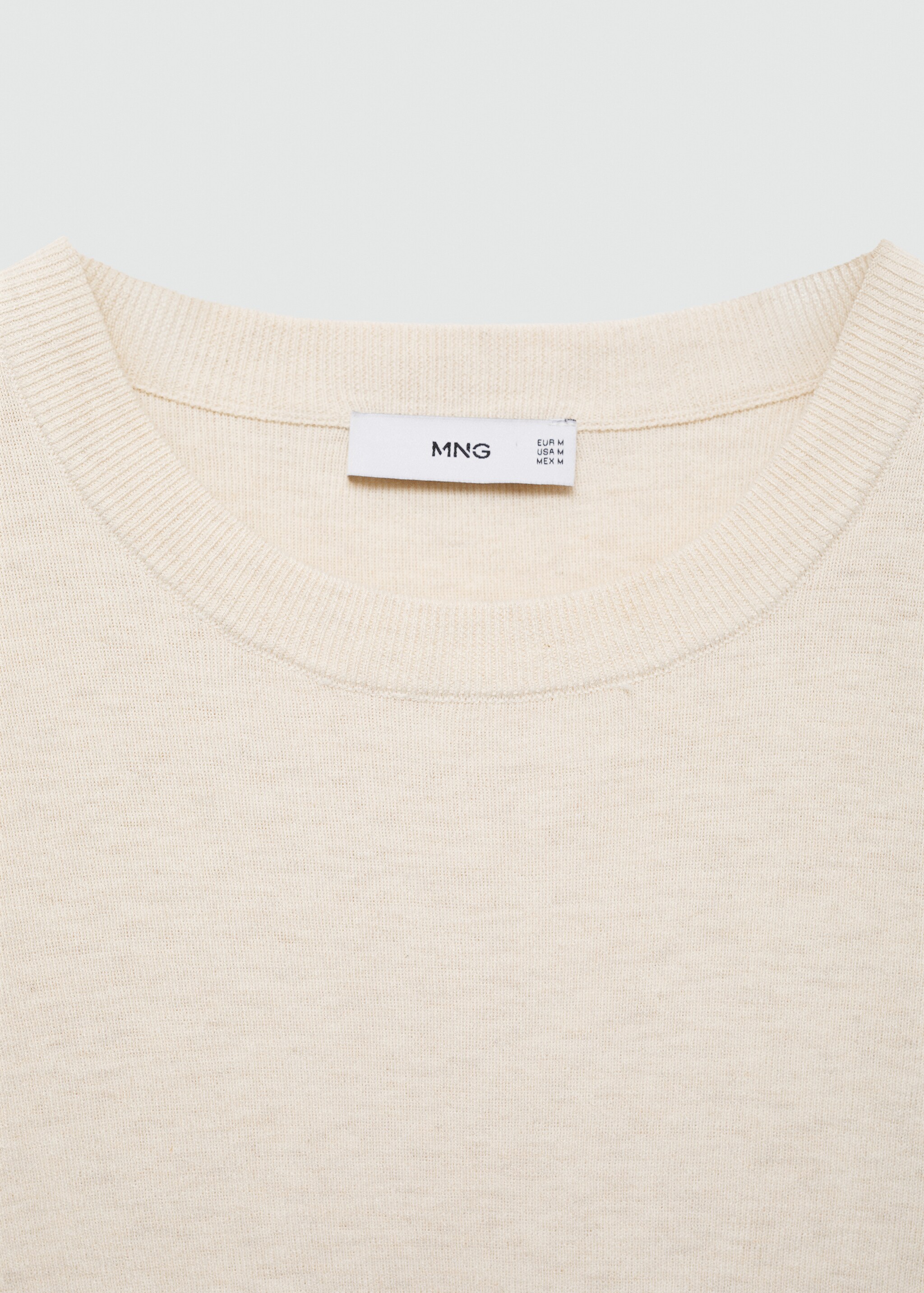 Cotton blend knitted t-shirt - Details of the article 8