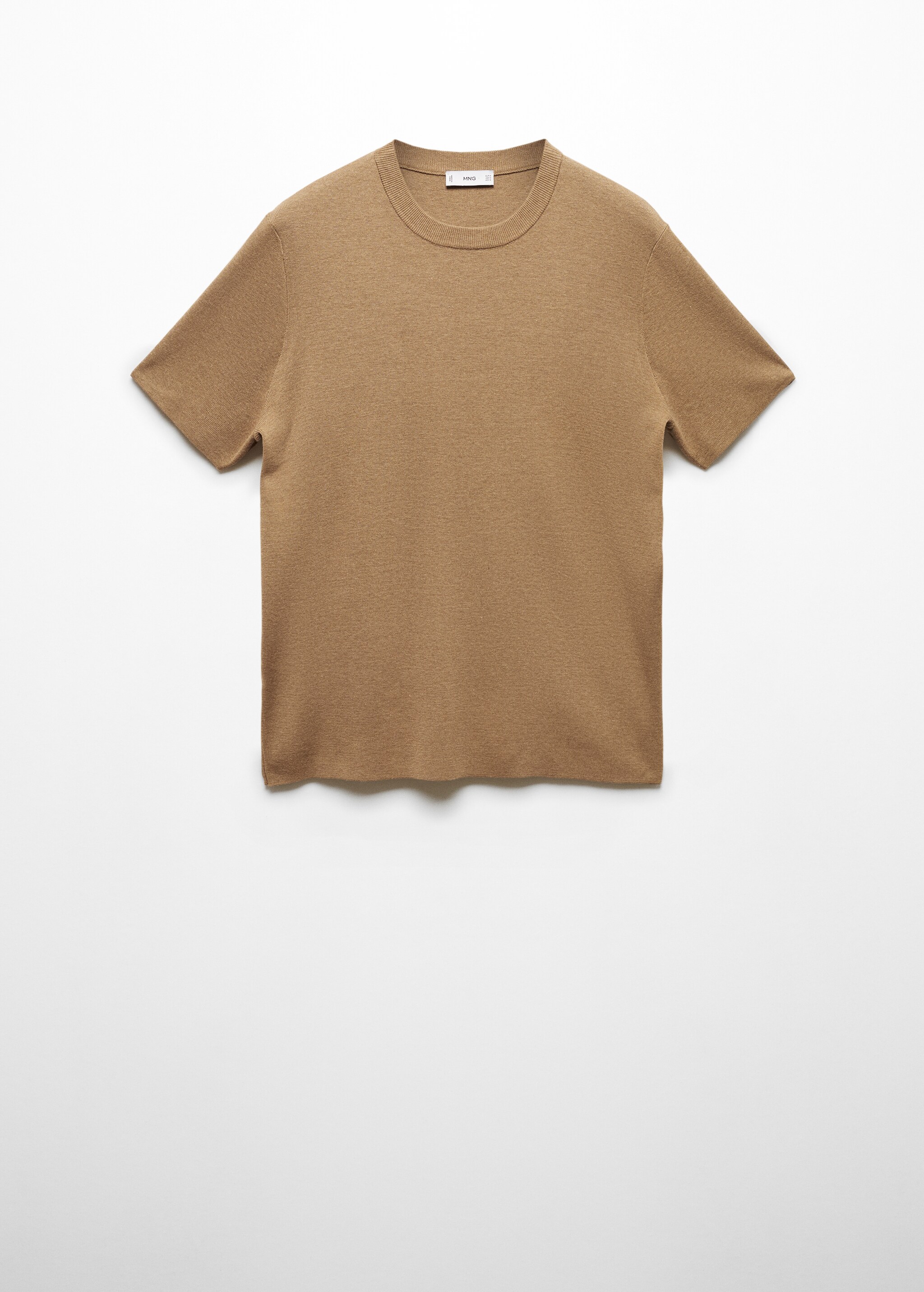 Basic T-shirt van een katoenblend - Artikel zonder model