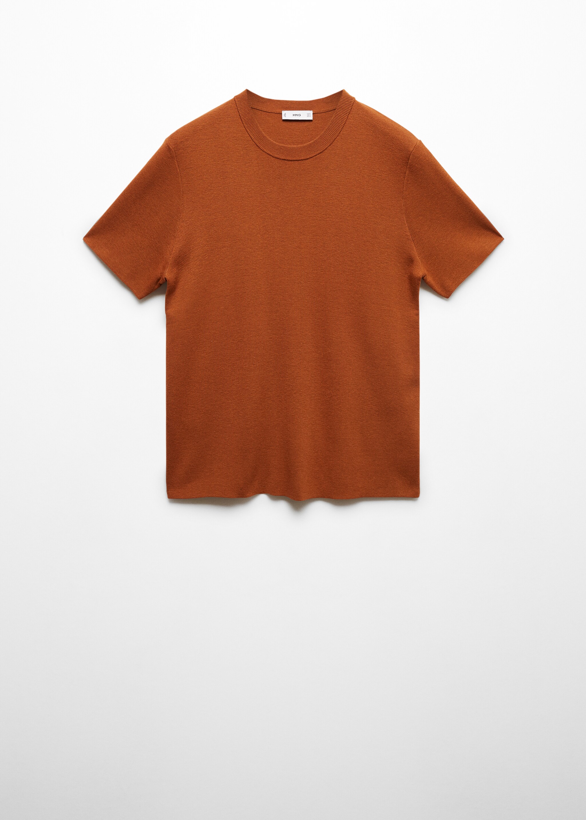 T-shirt básica com mistura de algodão - Artigo sem modelo