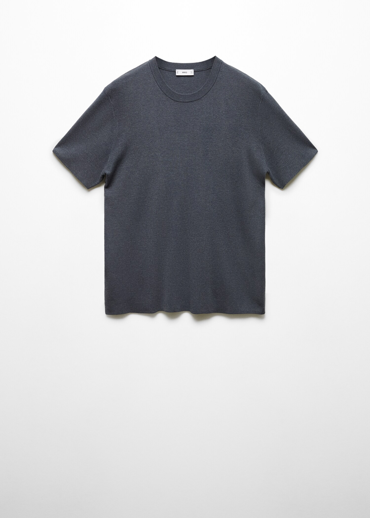 Cotton blend knitted t-shirt - Article without model