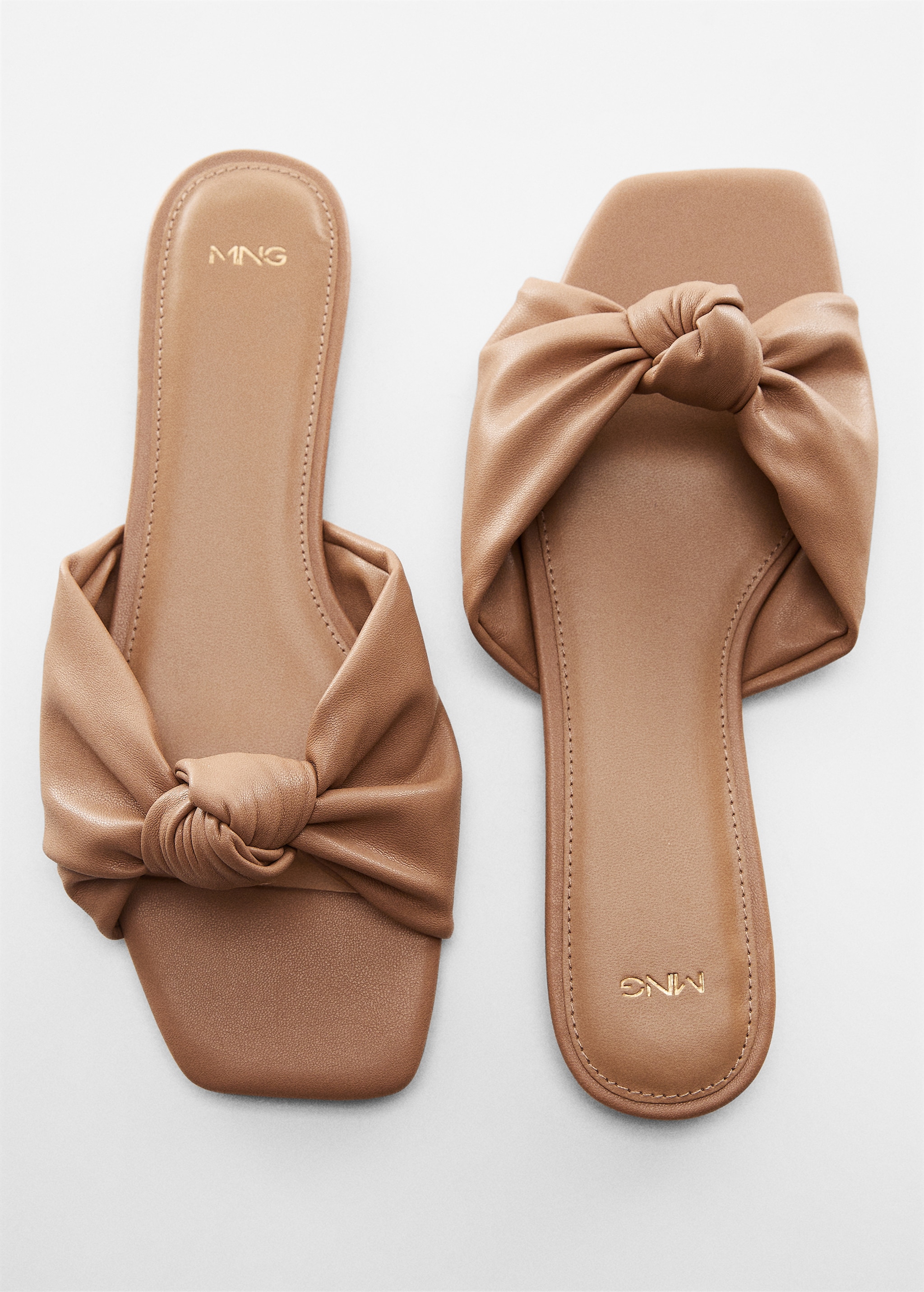 Square-toe sandals with knot detail - Details of the article 5