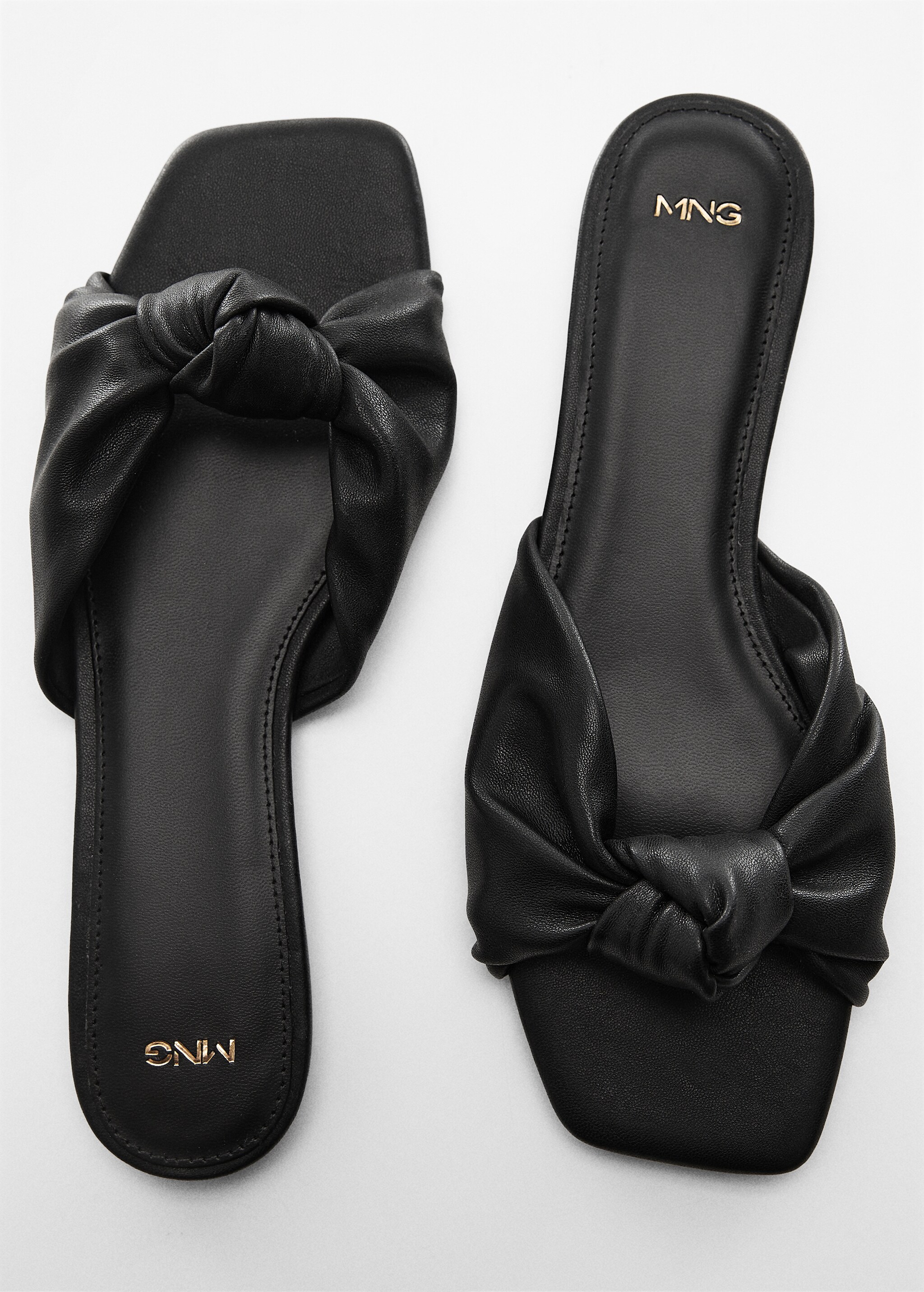 Square-toe sandals with knot detail - Details of the article 5