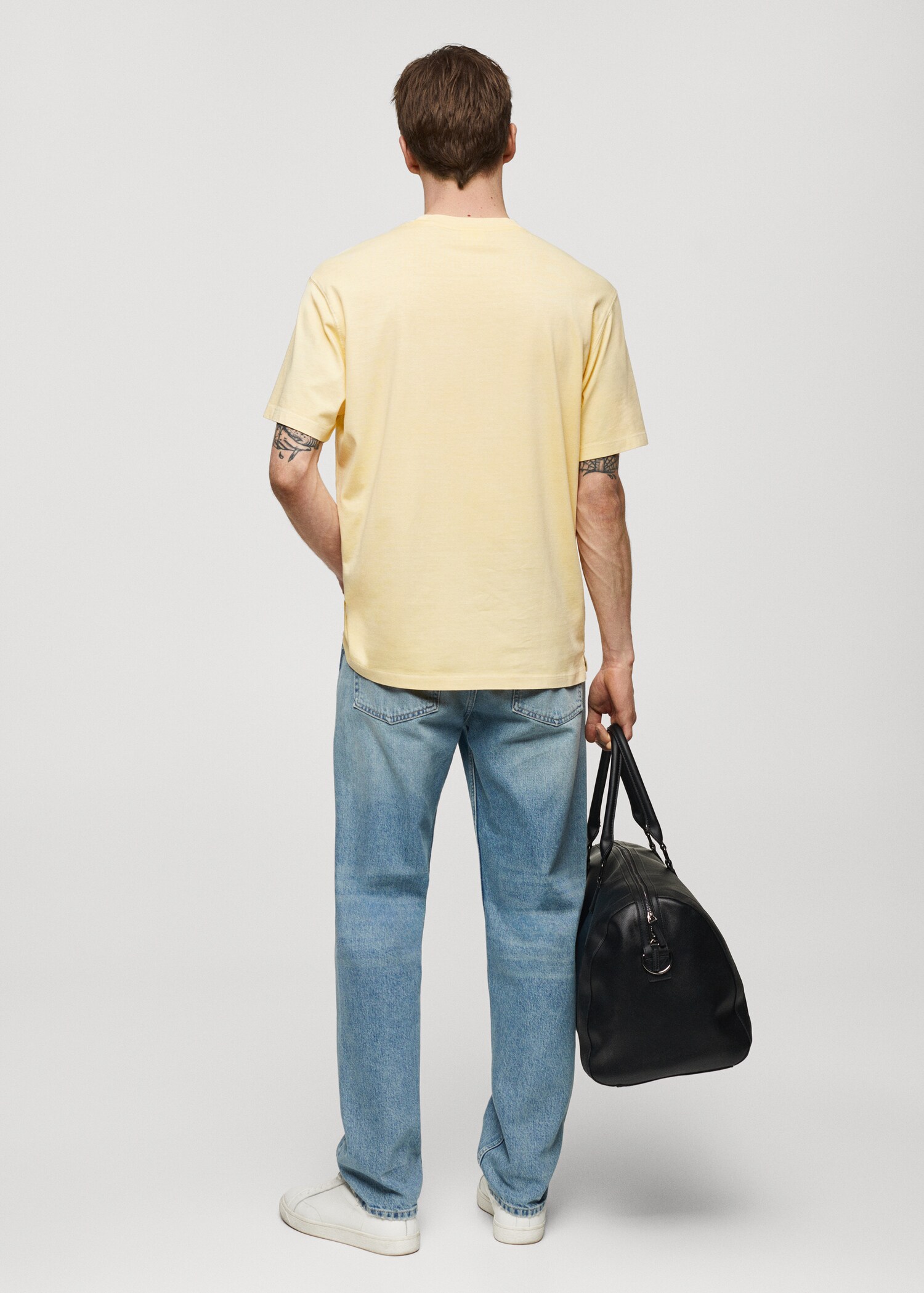 100% cotton relaxed-fit t-shirt - Зворотна сторона товару