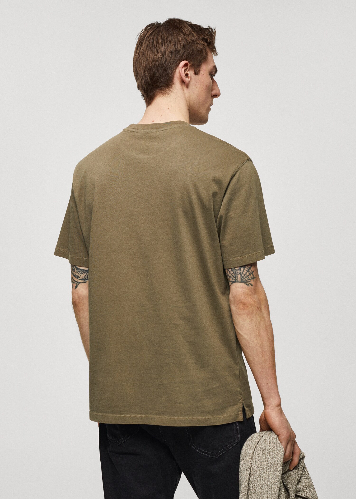 100% cotton relaxed-fit t-shirt - Зворотна сторона товару