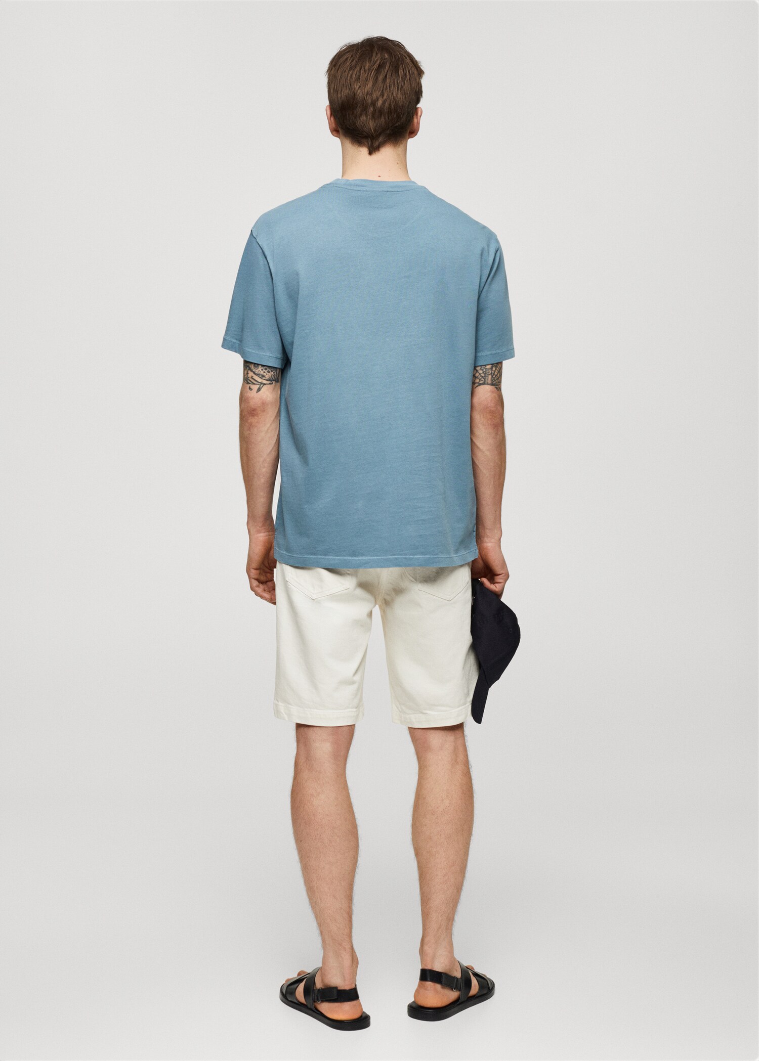 100% cotton relaxed-fit t-shirt - Зворотна сторона товару