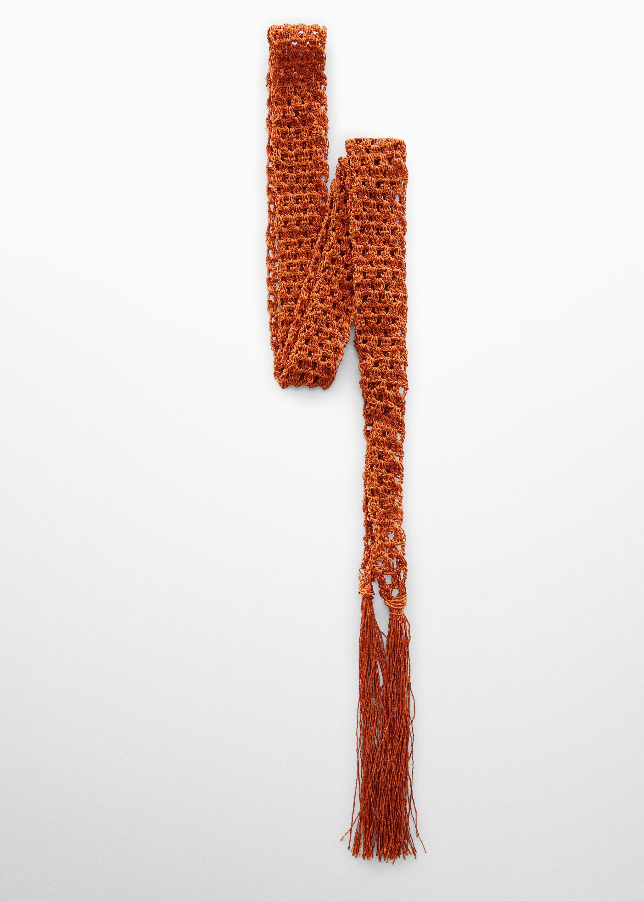 Crochet sjaaltje met franjes - Artikel zonder model