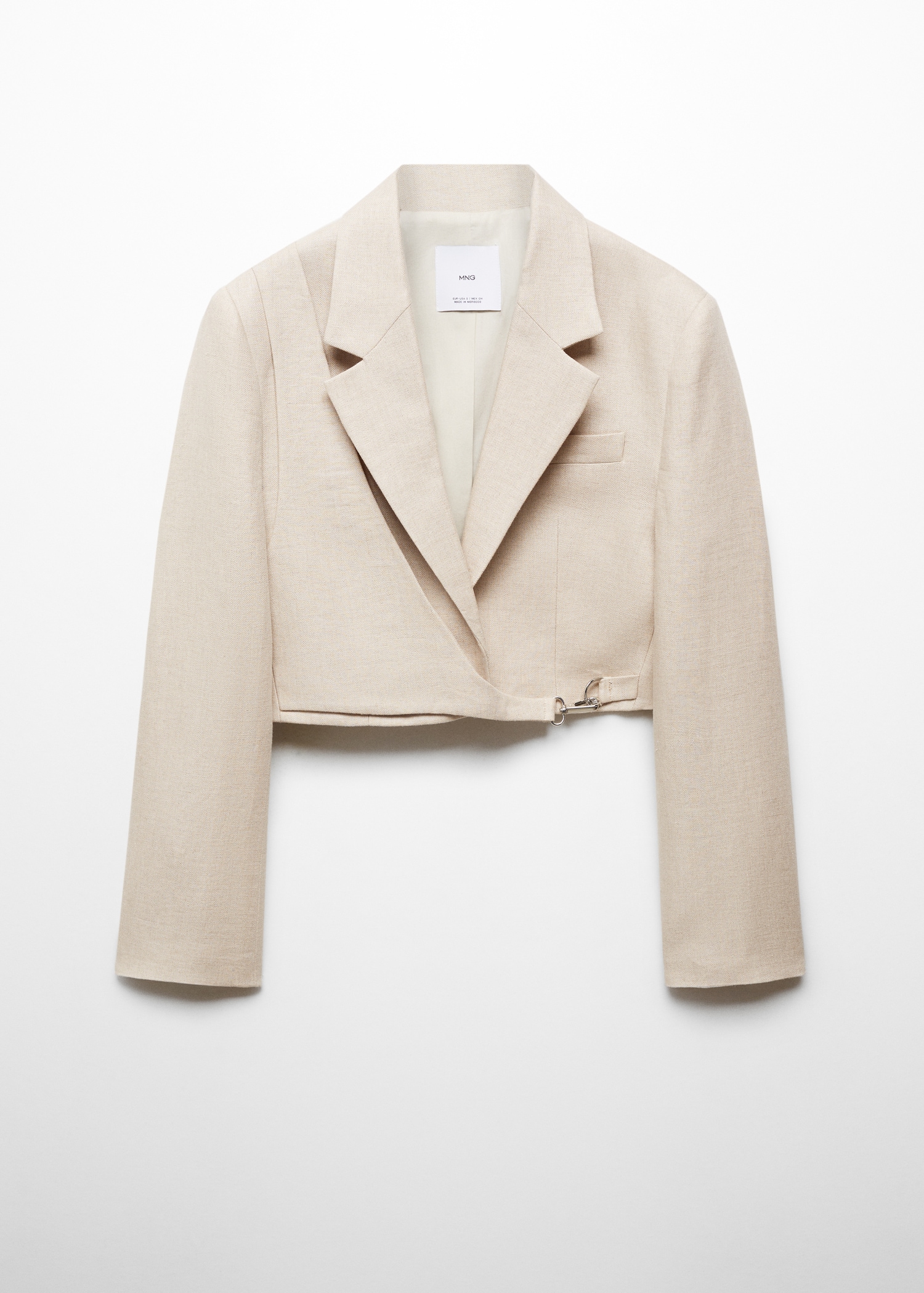 Cropped linen jacket